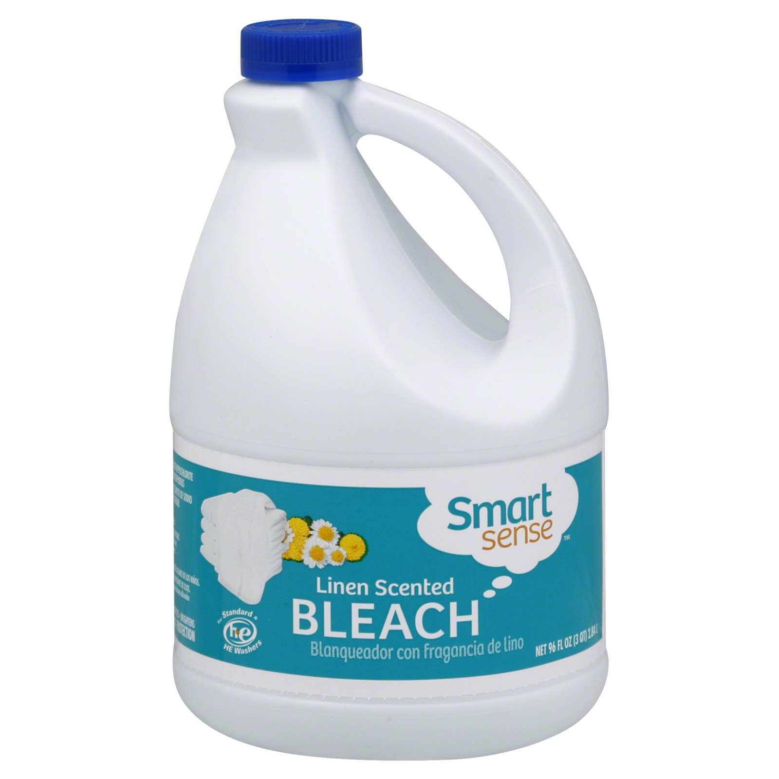 Smart Sense Bleach, Linen Scented, 96 fl oz (3 qt) 2.84 lt