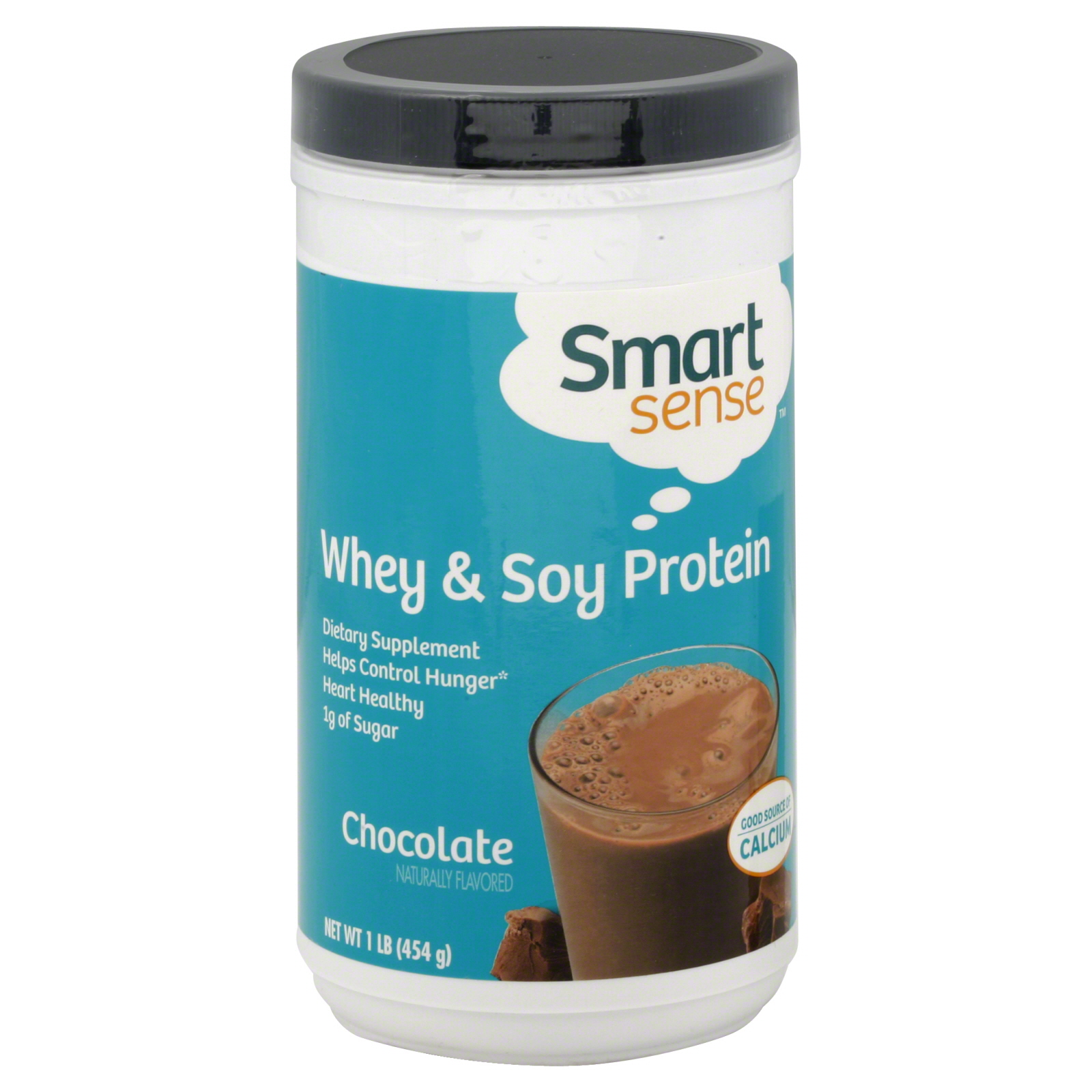Smart Sense Whey & Soy Protein, Chocolate, 1 lb (454 g)