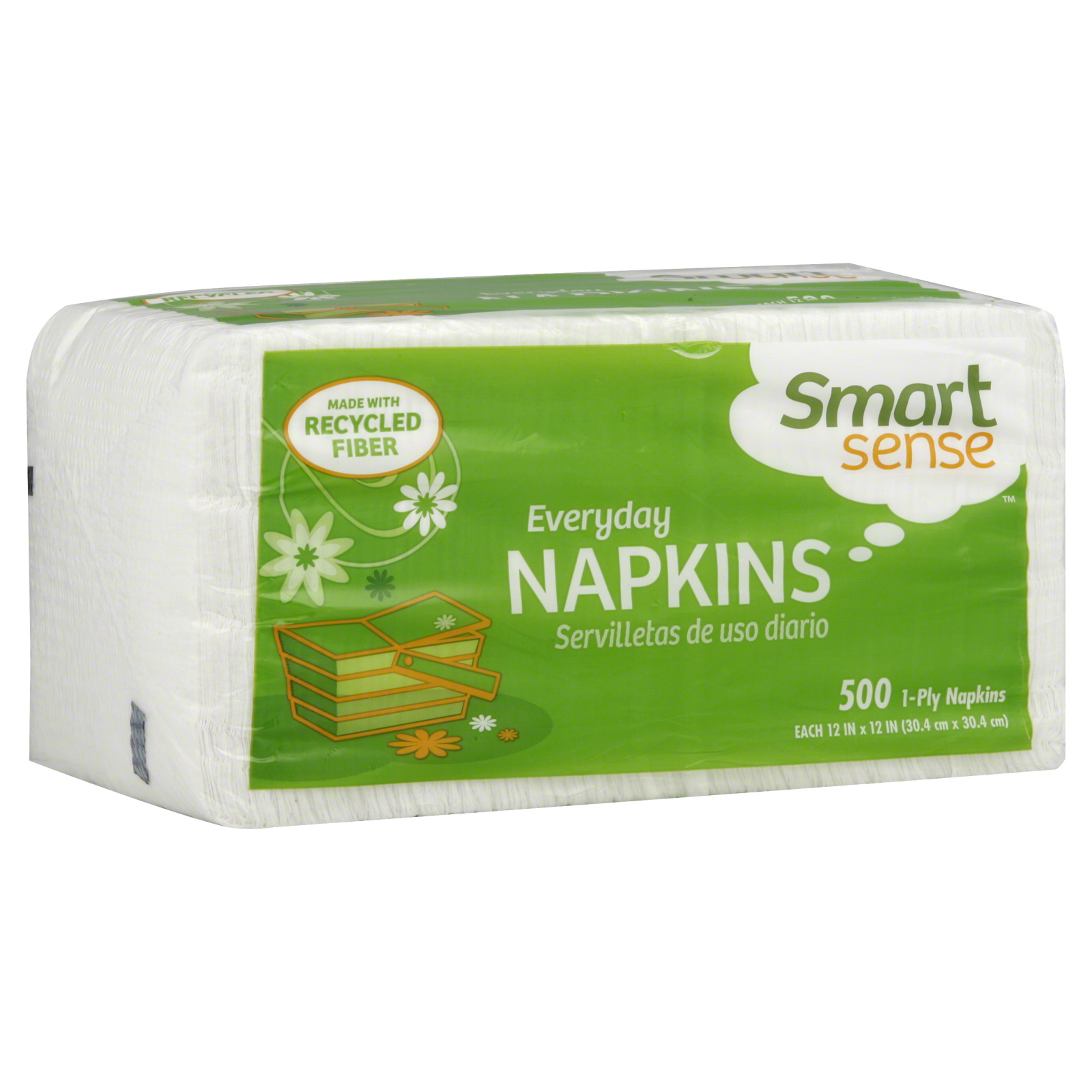 Smart Sense Napkins, Everyday, 1-Ply, 500 napkins