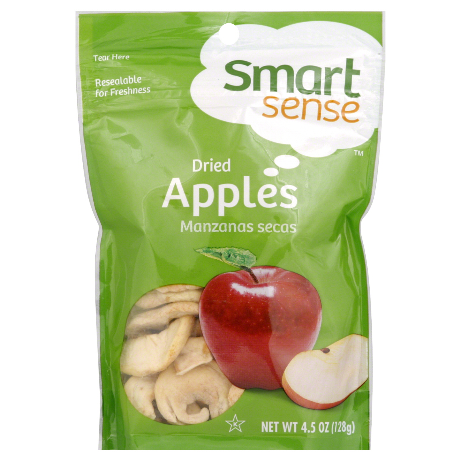 Smart Sense Apples, Dried, 4.5 oz (128 g)