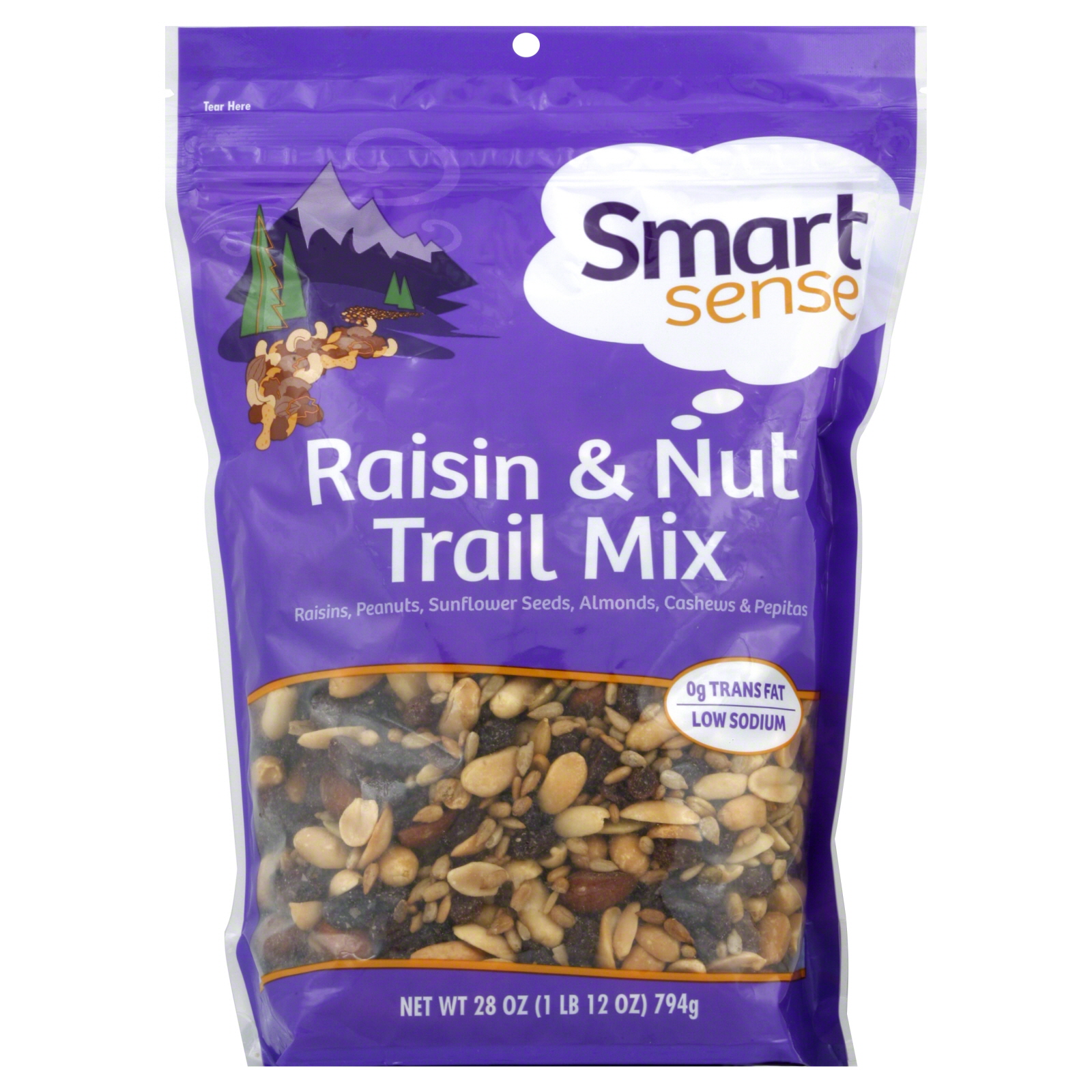 Smart Sense Raisin & Nut Trail Mix, 28oz (1lb 12oz)