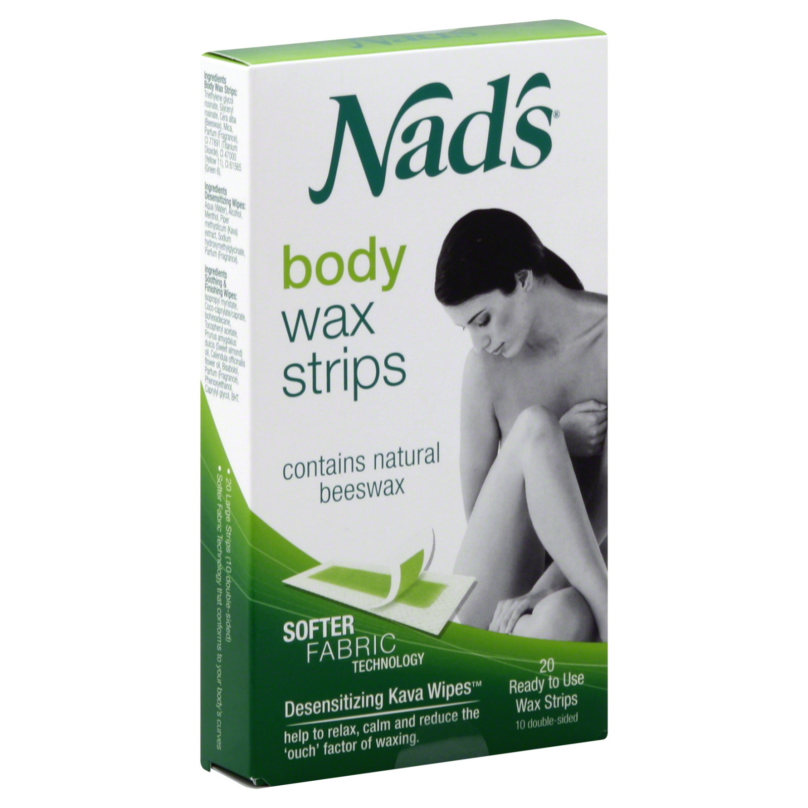 Nad's Body Wax Strips 20 strips