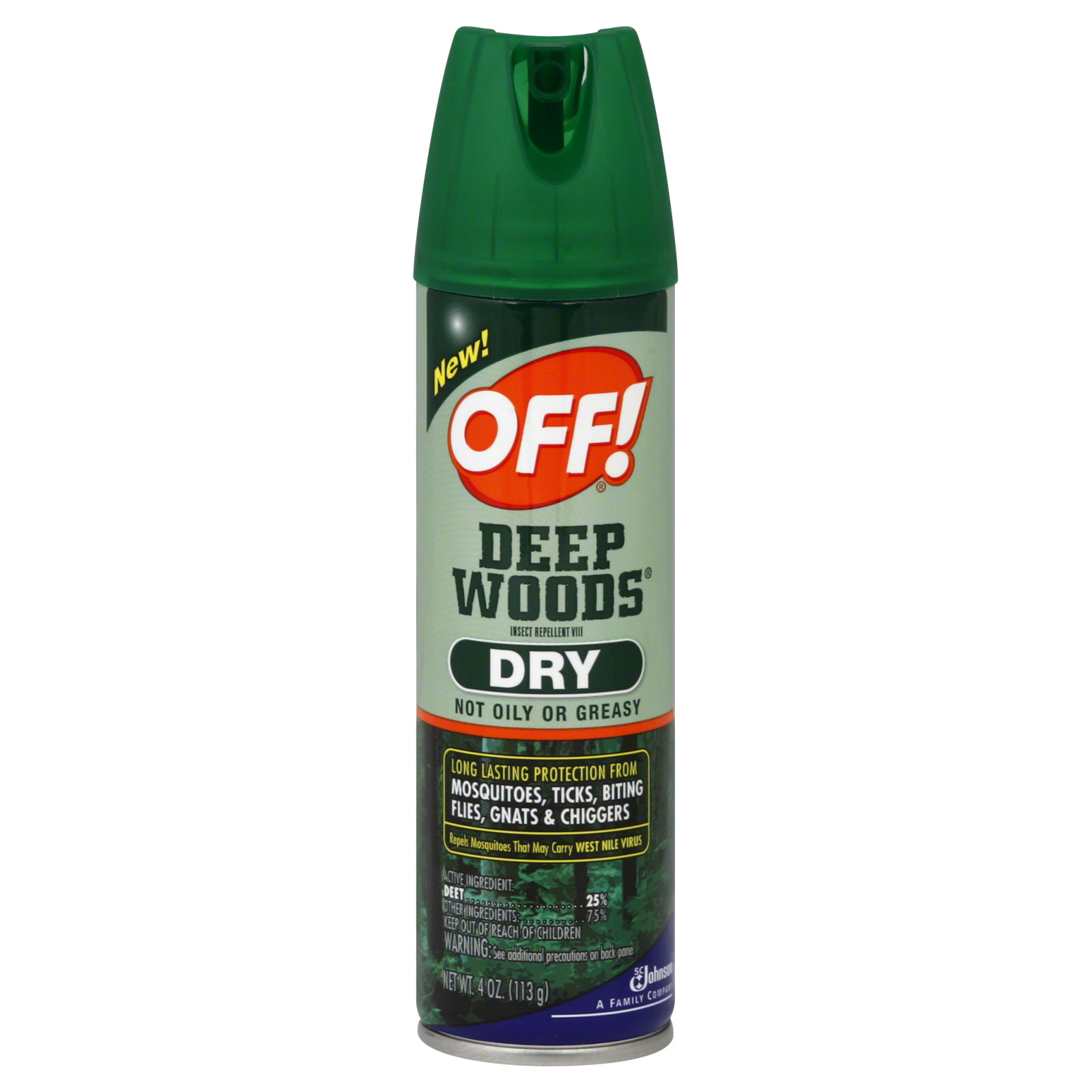 Off! 4 oz. Deep Woods Dry Insect Repellent Spray