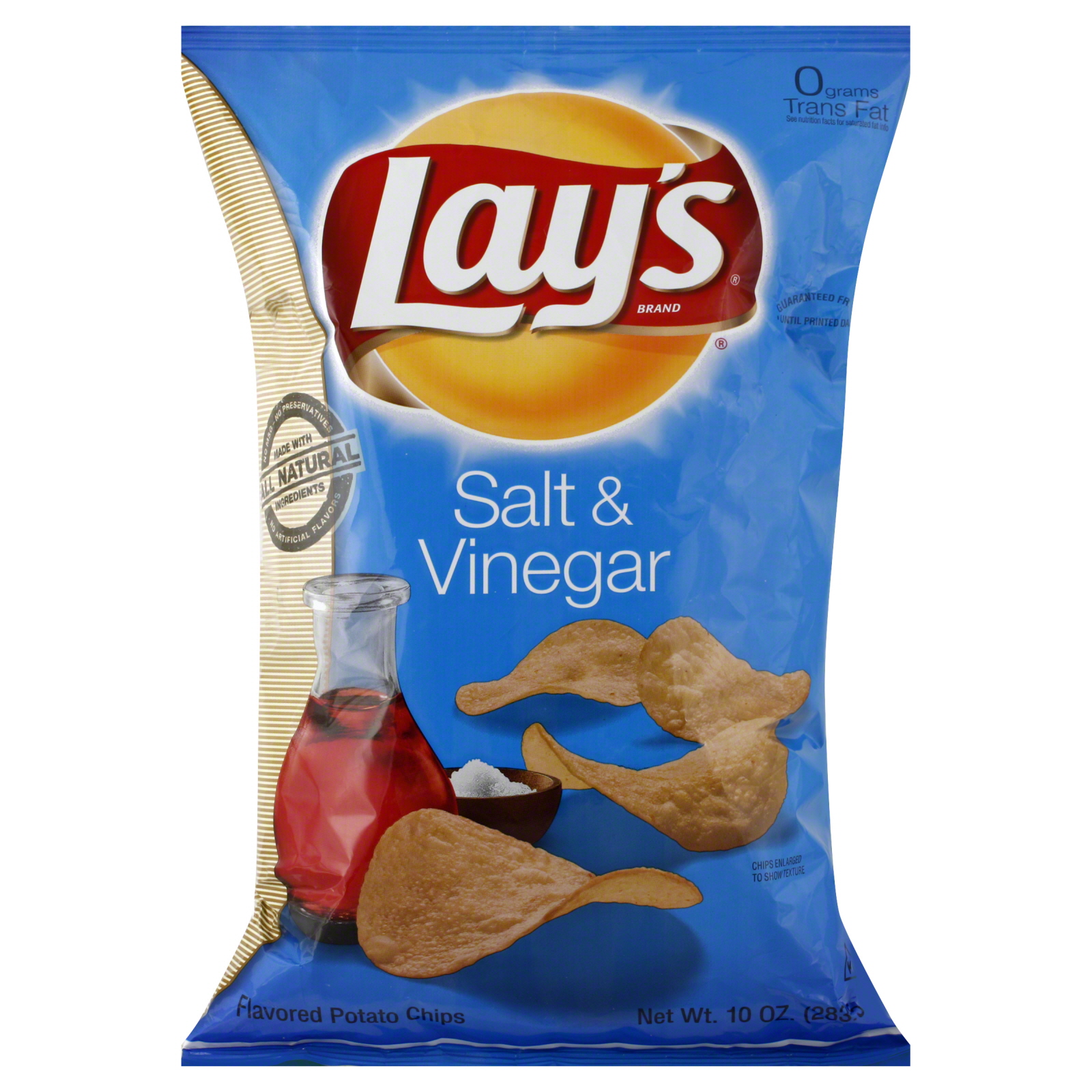 Lay's Potato Chips, Salt & Vinegar, 10 oz (283.5 g)