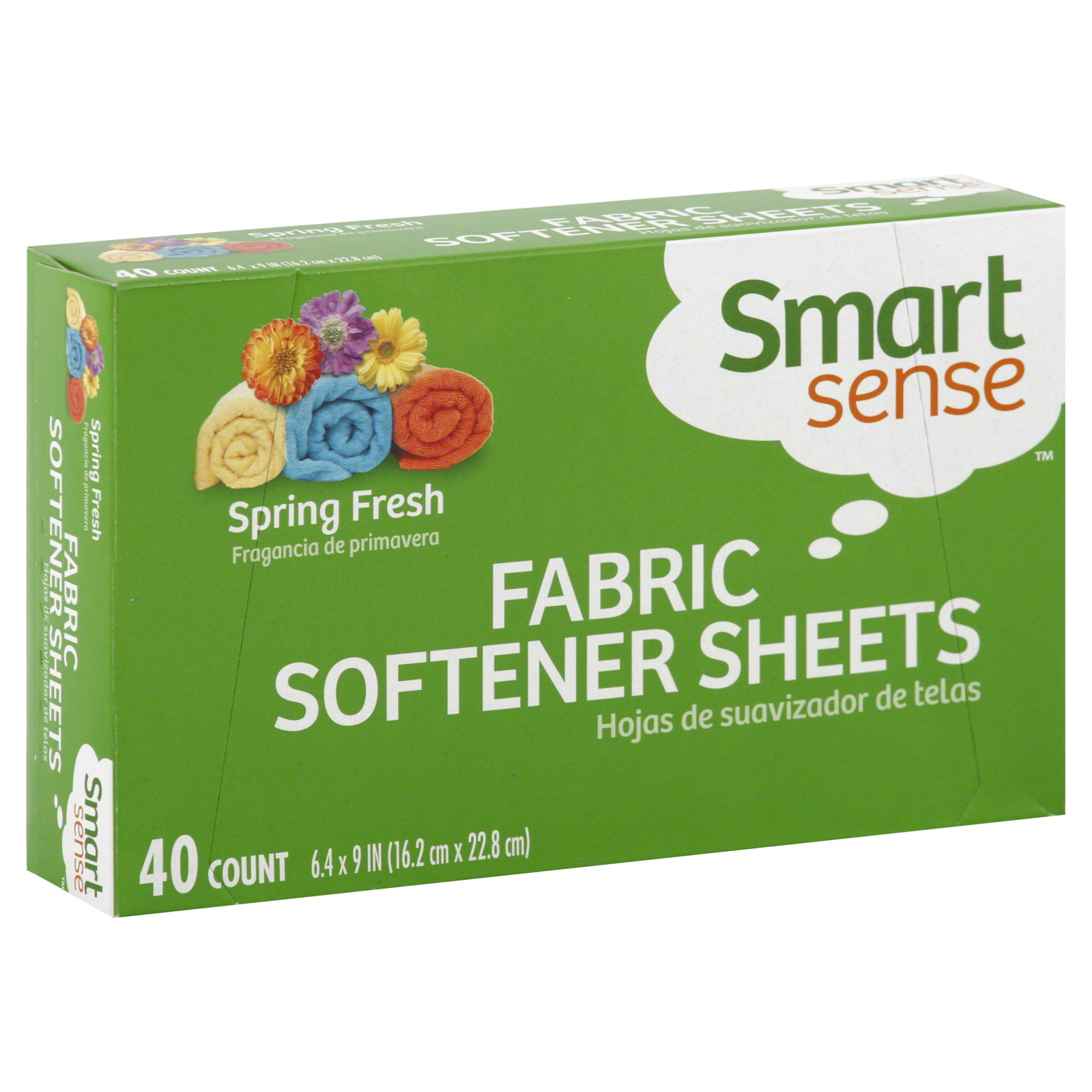 Smart Sense Fabric Softener Sheets, Spring Fresh 40 count