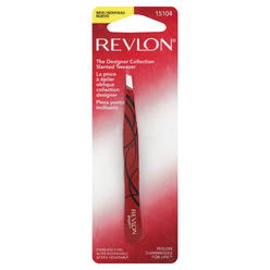 Revlon Eyebrow Hair Removal Tweezer, Designer Collection, High Precision Tweezers for Men, Women & Kids, Stainless Steel (Style/