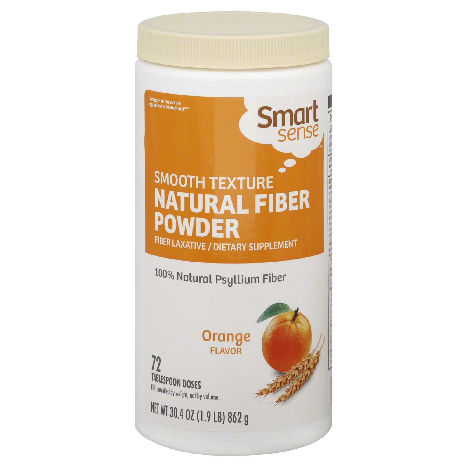 Fiber Laxative, Natural Fiber Powder, Orange 72 doses (30.4 oz [1.9 lb] 862 g)