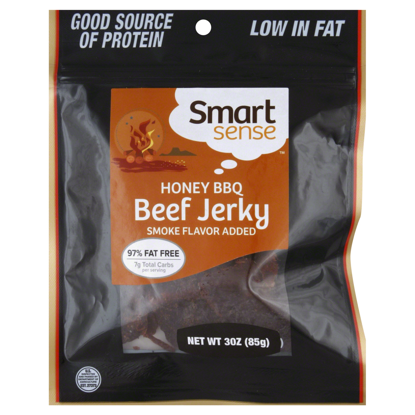 Smart Sense Beef Jerky Honey BBQ 3 oz (85 g)