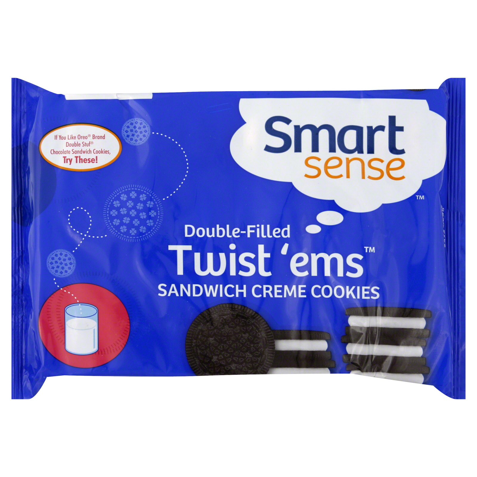 Smart Sense Cookies, Sandwich Creme, Double-Filled, Twist 'ems 18 oz (1 lb 2 oz) 510 g