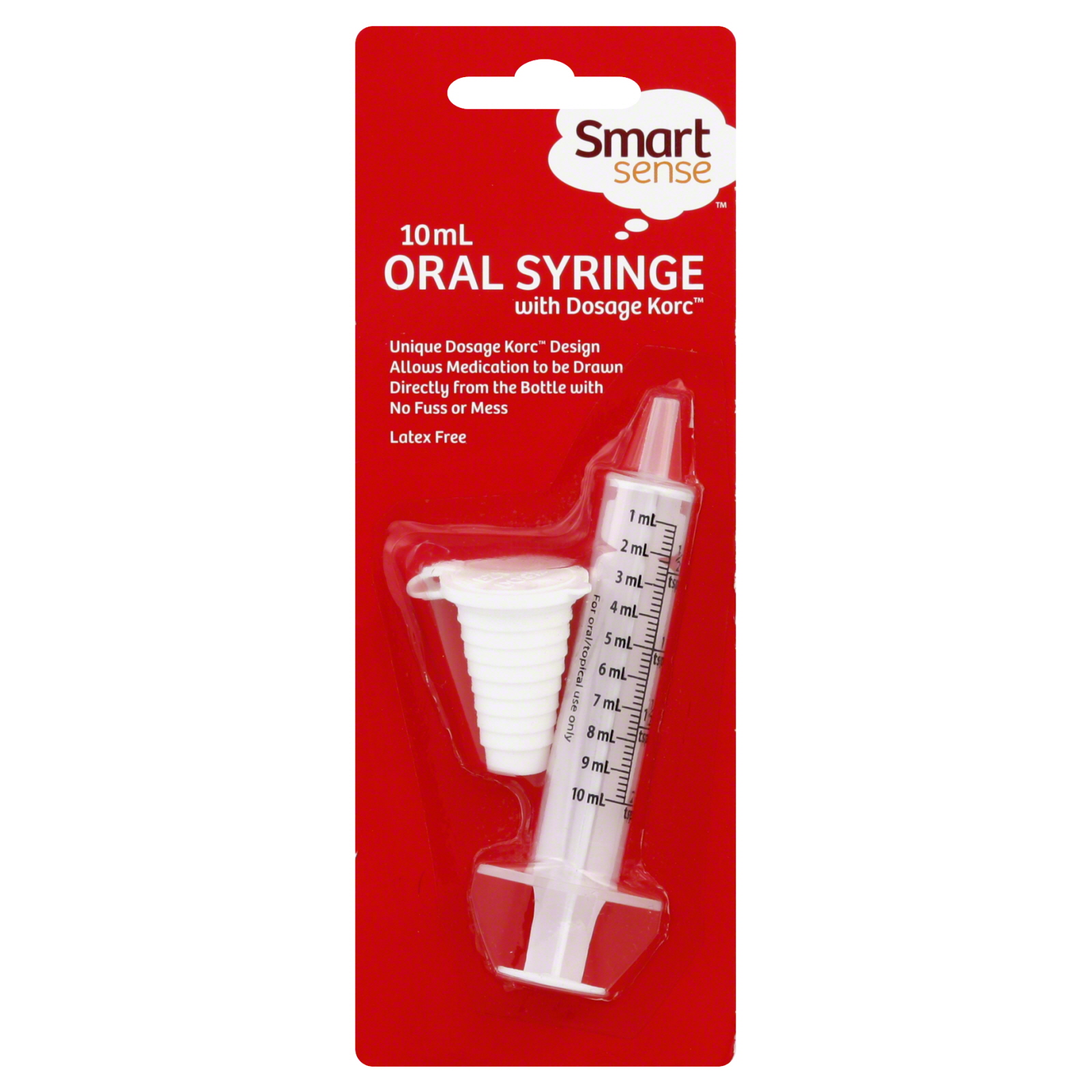 Smart Sense Oral Syringe, with Dosage Korc, 10 ml
