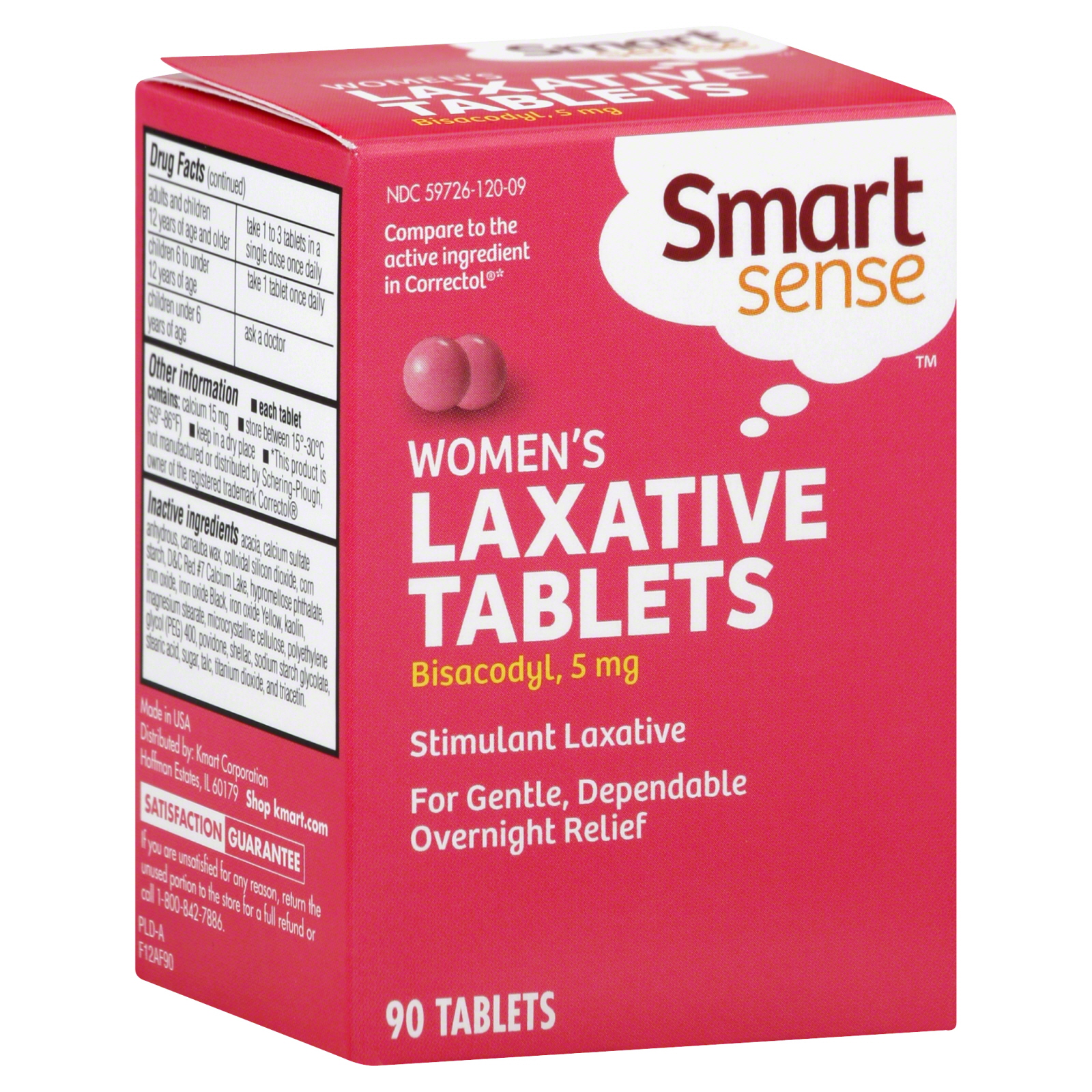 Smart Sense Laxative, Women's, 5 mg, Tablets 90 tablets
