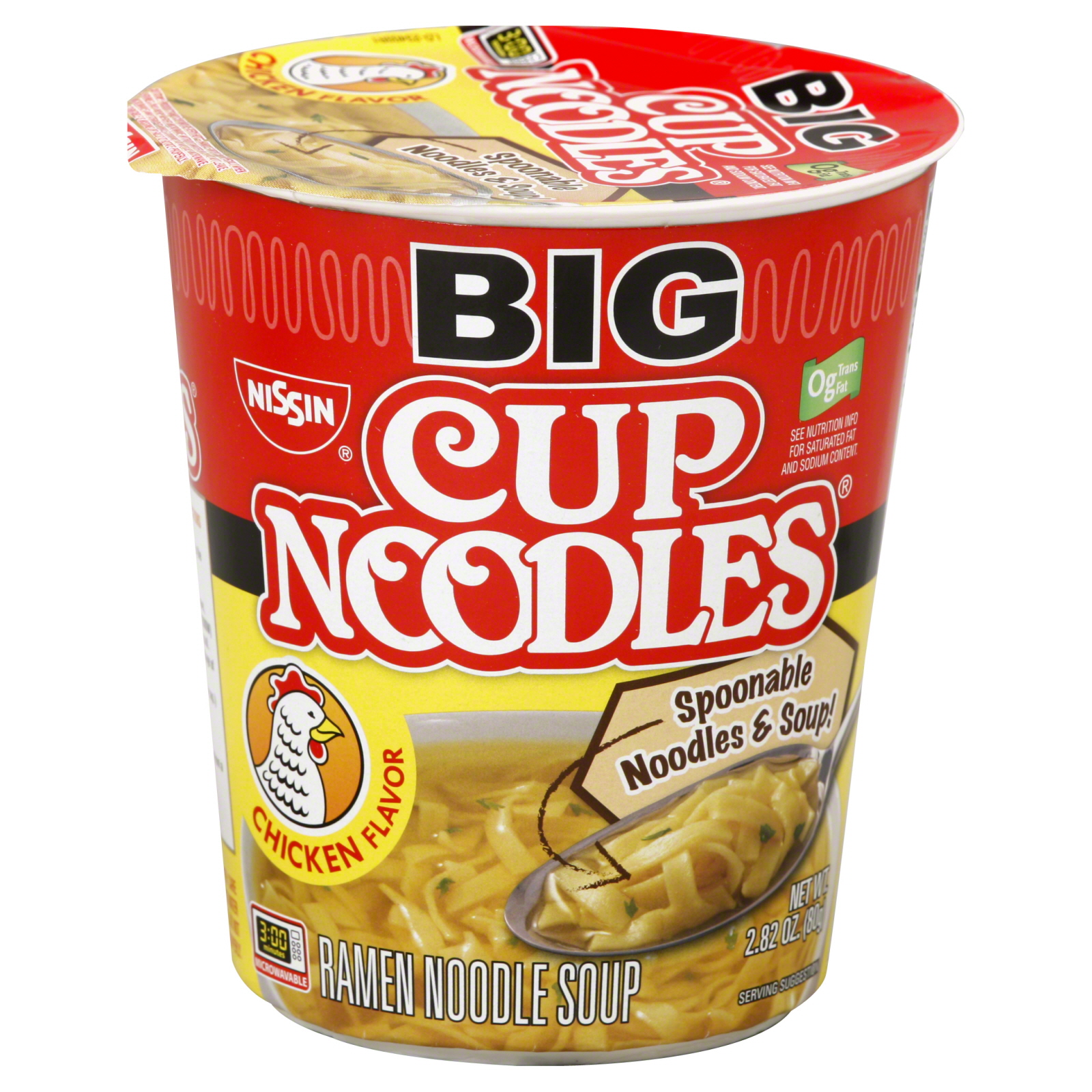Nissin Big Cup Noodles Chicken Spoonable 2.82 oz