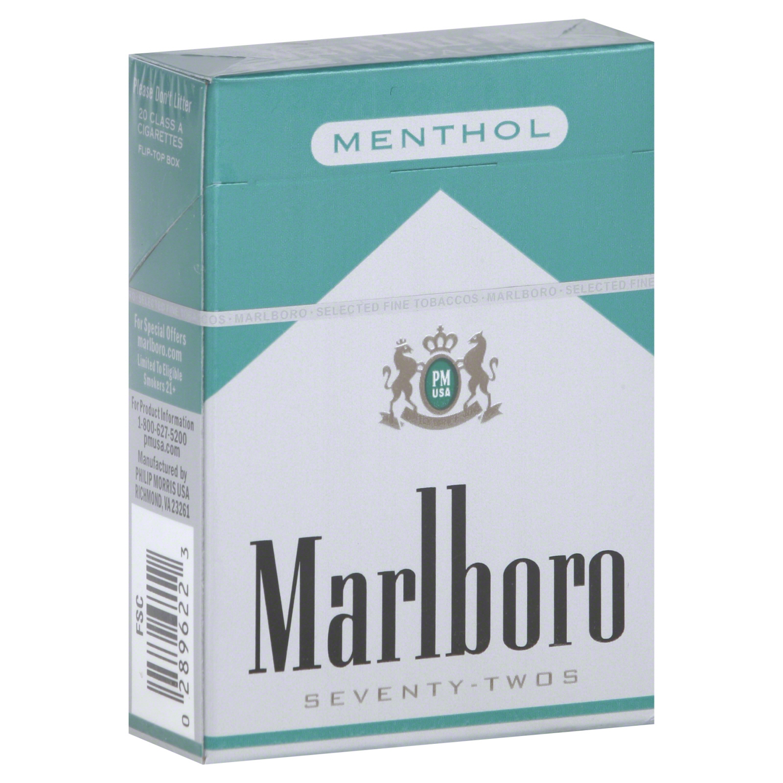 Marlboro Menthol Mild 72s Cigarettes Green Box 1 Pack