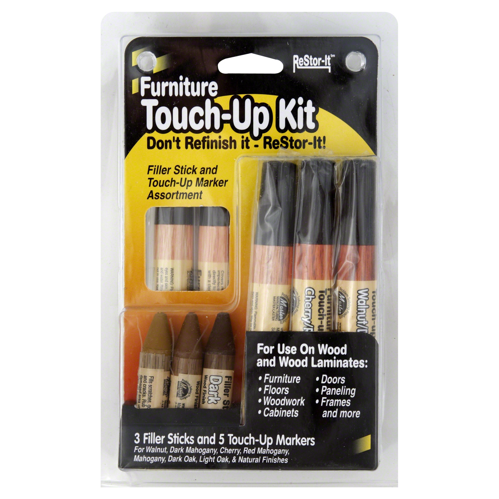 Master Caster MAS18000 RestorIt Furniture TouchUp Kit,