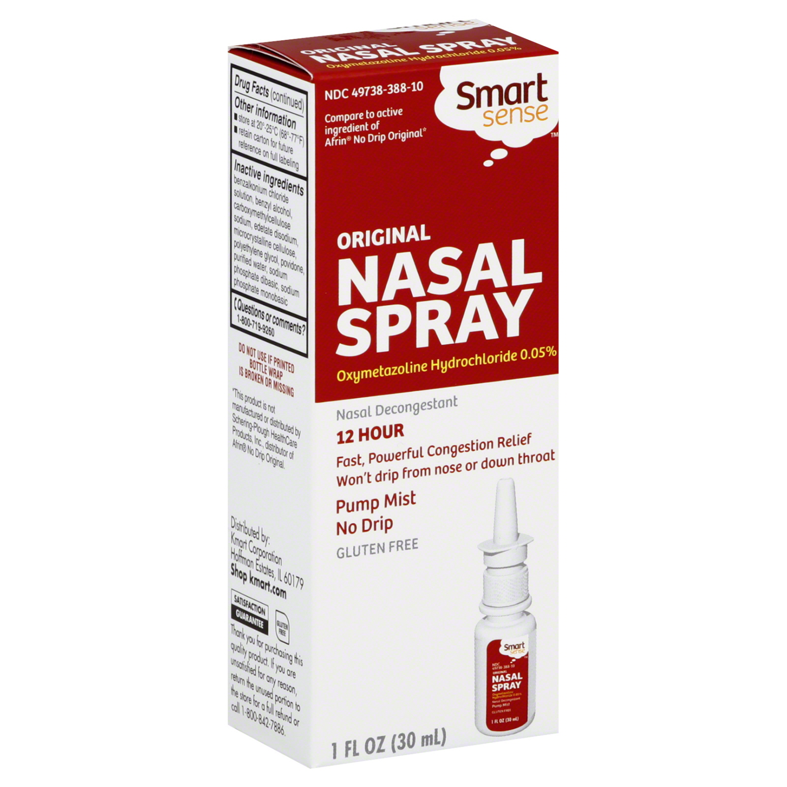 Major 12Hour Nasal Decongestant Spray 30mL 1Ct