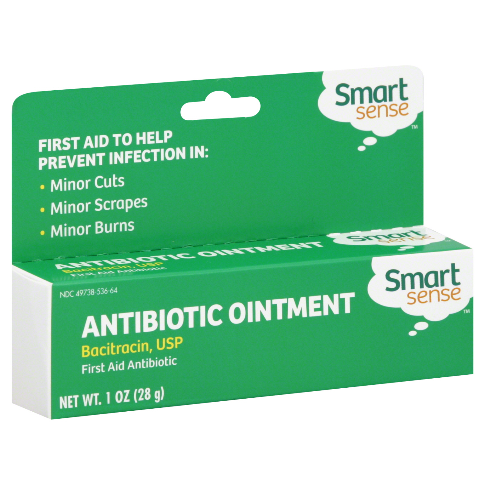 Smart Sense Antibiotic Ointment, Bacitracin, USP, 1 oz