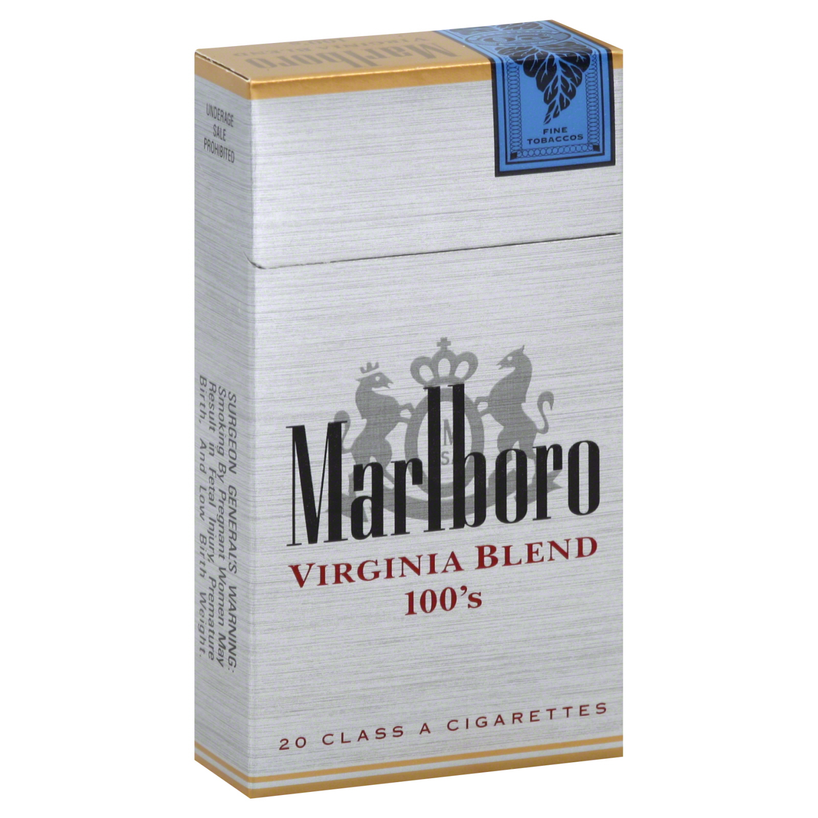 Marlboro Virginia Blend 100s Cigarettes Pack