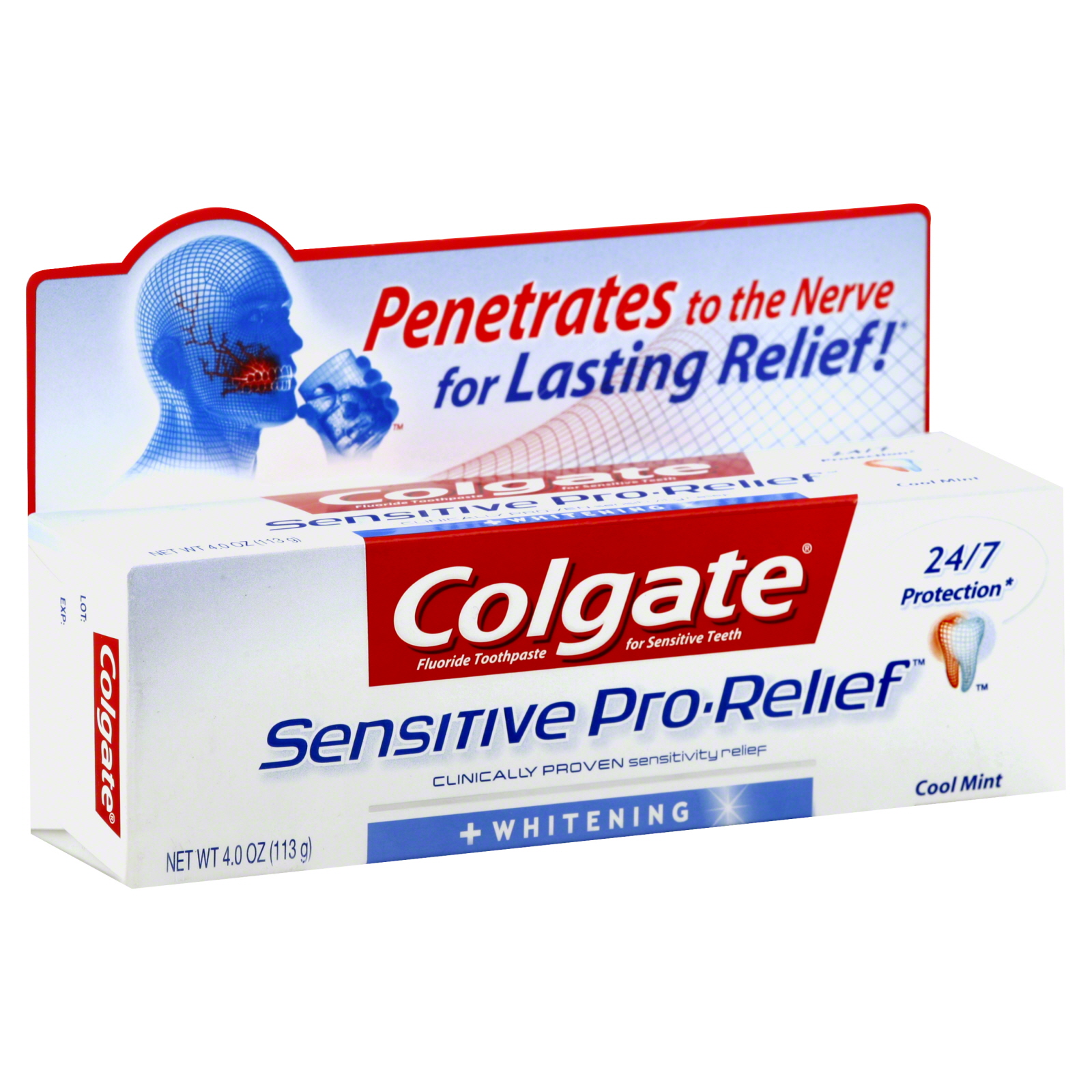 Colgate-Palmolive Sensitive Pro-Relief Toothpaste, for Sensitive Teeth, + Whitening 4 oz