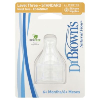 Dr. Brown's Infants' 2-Pack Level 3 Silicone Nipples