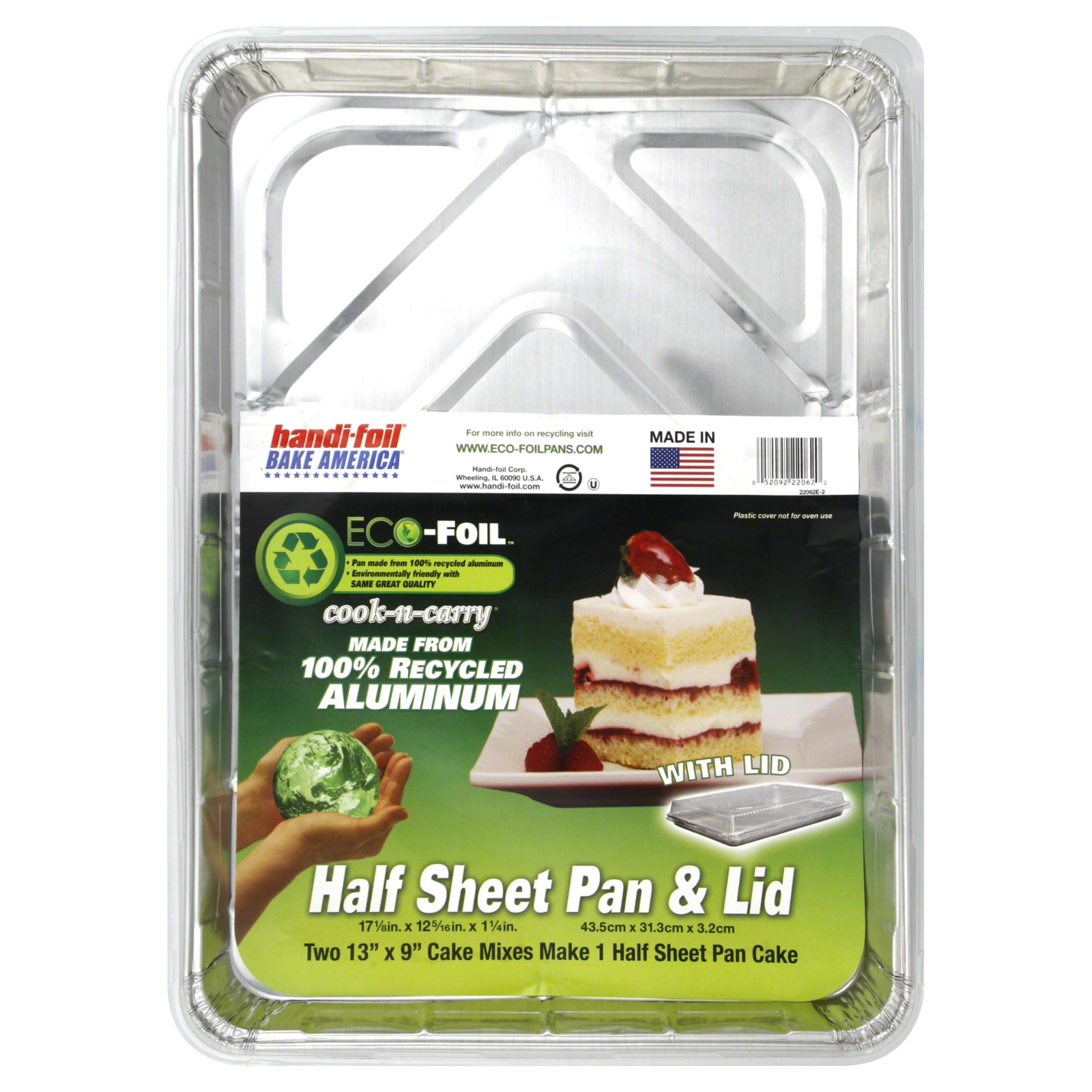 Handi-Foil Half Sheet Pan & Lid, 1 ct