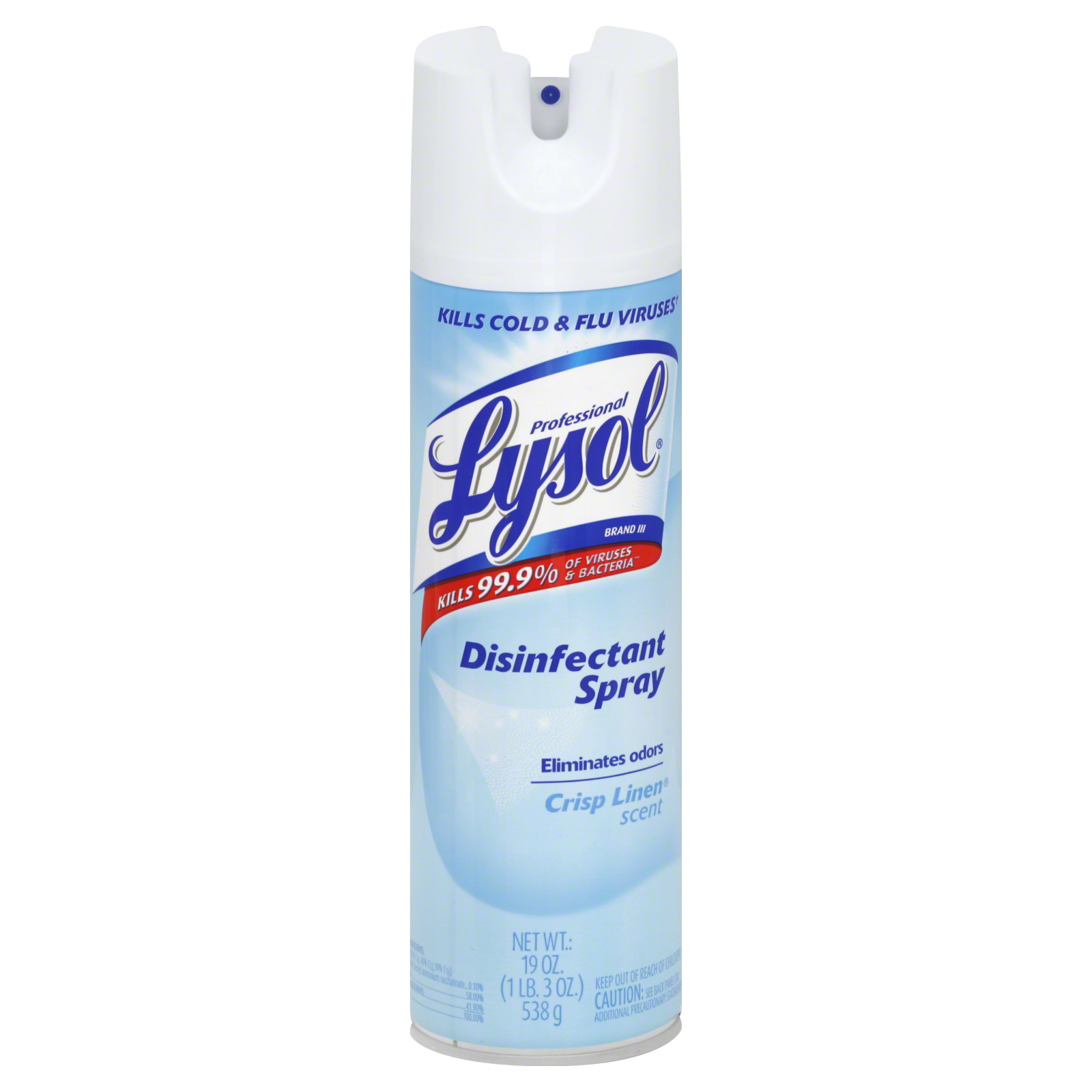 Lysol Disinfectant Spray, Linen, 19oz Aerosol, 12/ctn