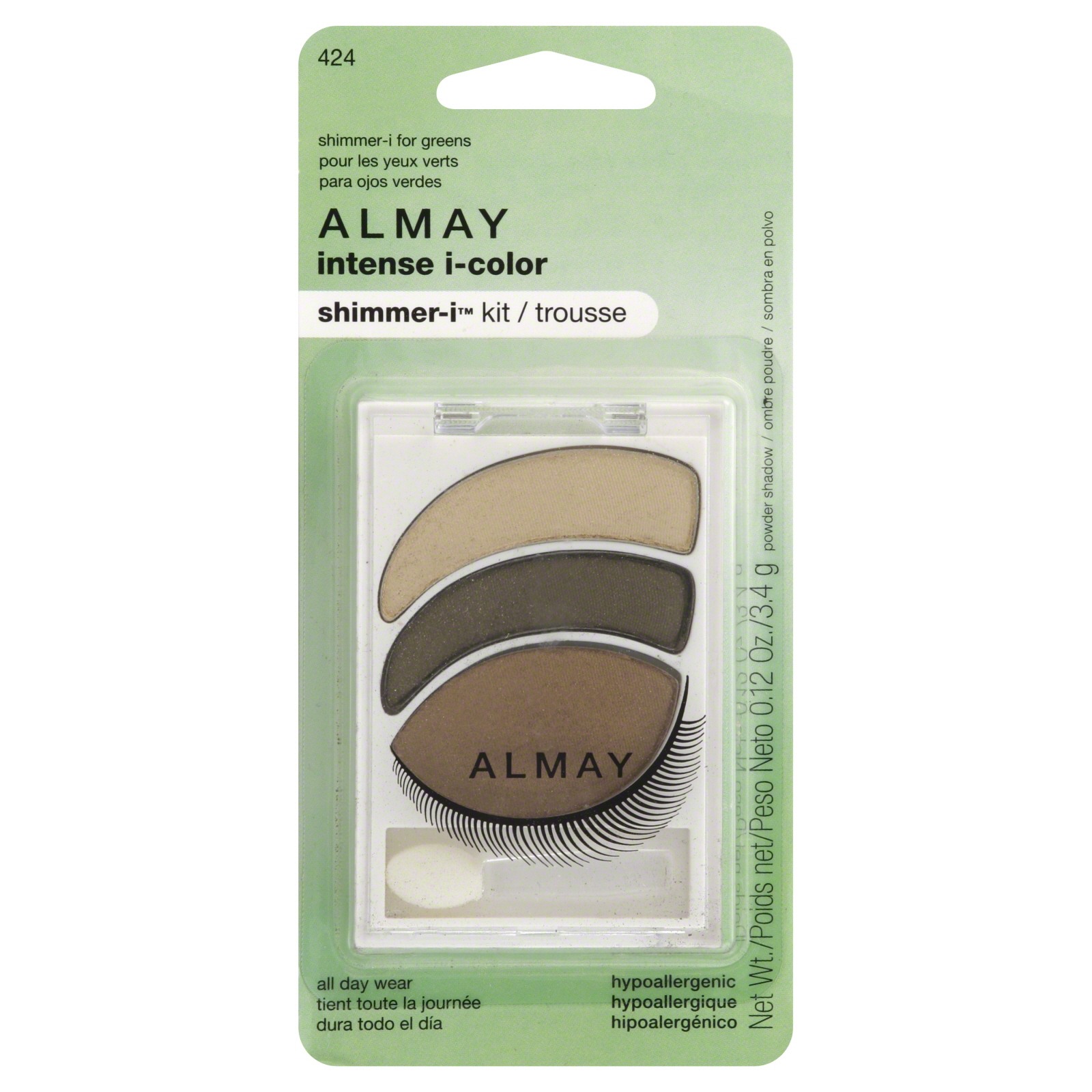 Almay Intense I-ColorIntense I-ColorShimmer-I Kit, Shimmer, for Greens0.12 oz (3.4 g) Shimmer-I Kit, Shimmer, for Greens, 0.12 oz (3.4