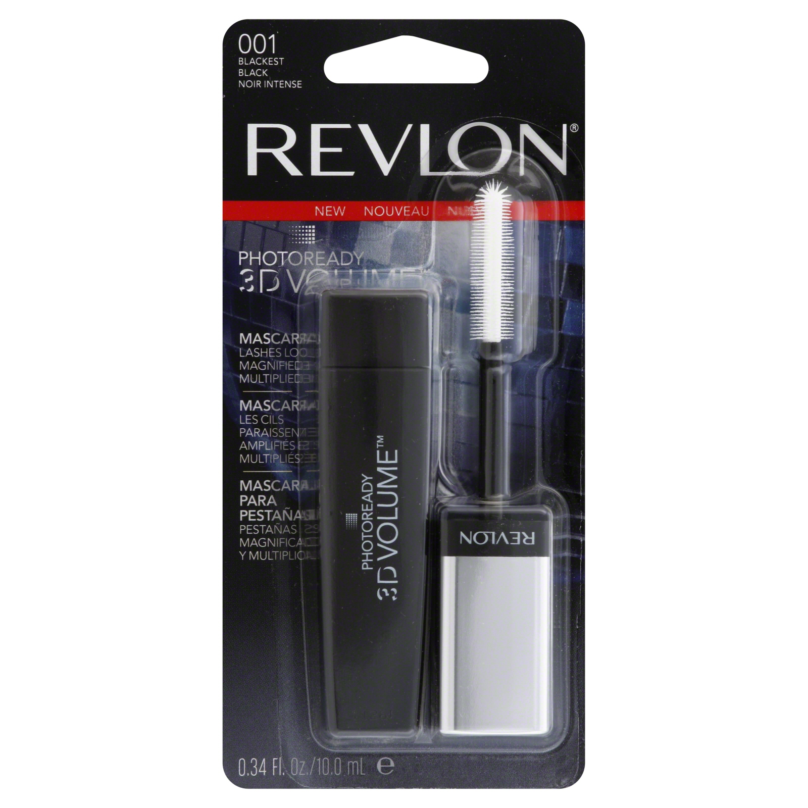 Revlon Photoready 3D Volume Mascara Blackest Black 0.34 fl oz