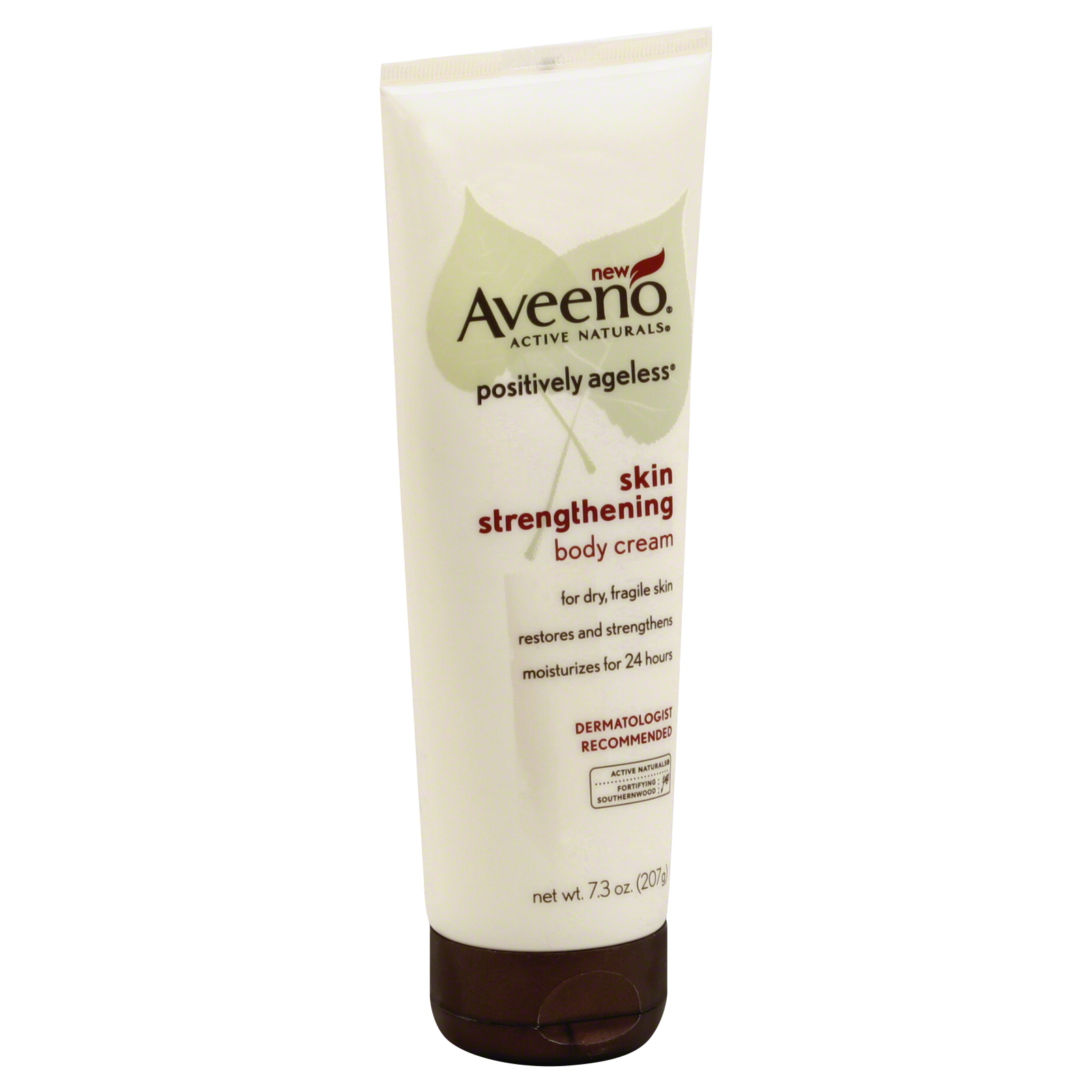 Aveeno Active Naturals Positively Ageless Body Cream, Skin Strengthening, 7.3 oz (207 g)