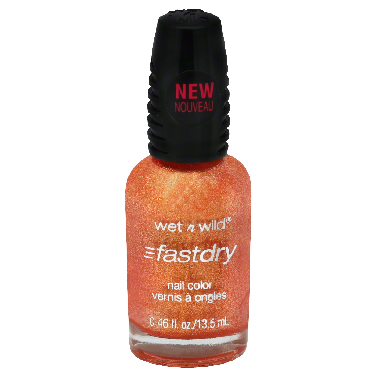 Wet n Wild Fast Dry Nail Color, 9.0.2.1. Orange 222C, 0.46 fl oz (13.5 ml)