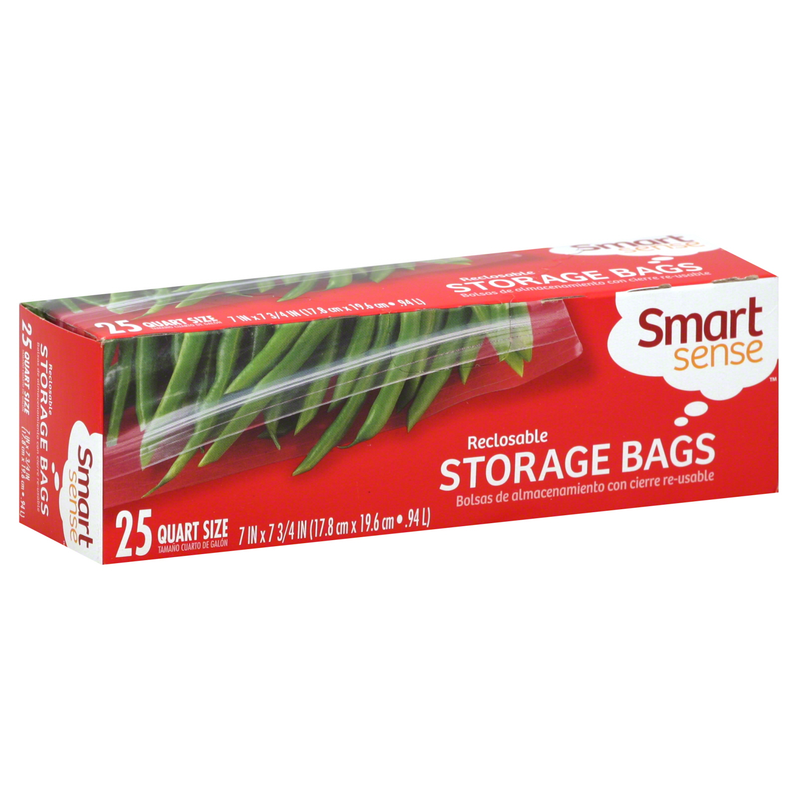 Smart Sense Reclosable Storage Bags 25 ct.