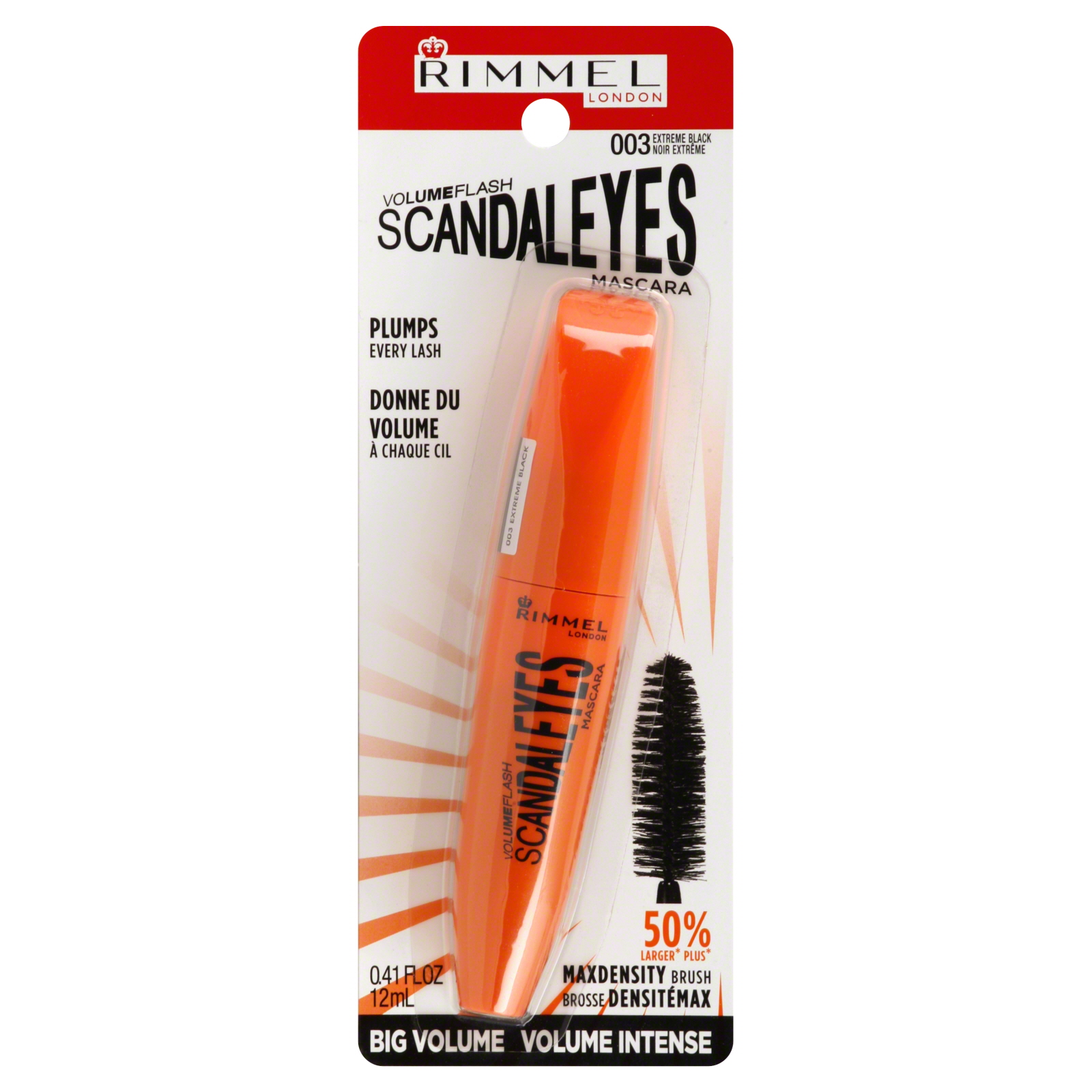 Rimmel Volume Flash Scandaleyes Mascara, Extreme Black Rimmel Volume Flash Scandaleyes Mascara, Extreme Black