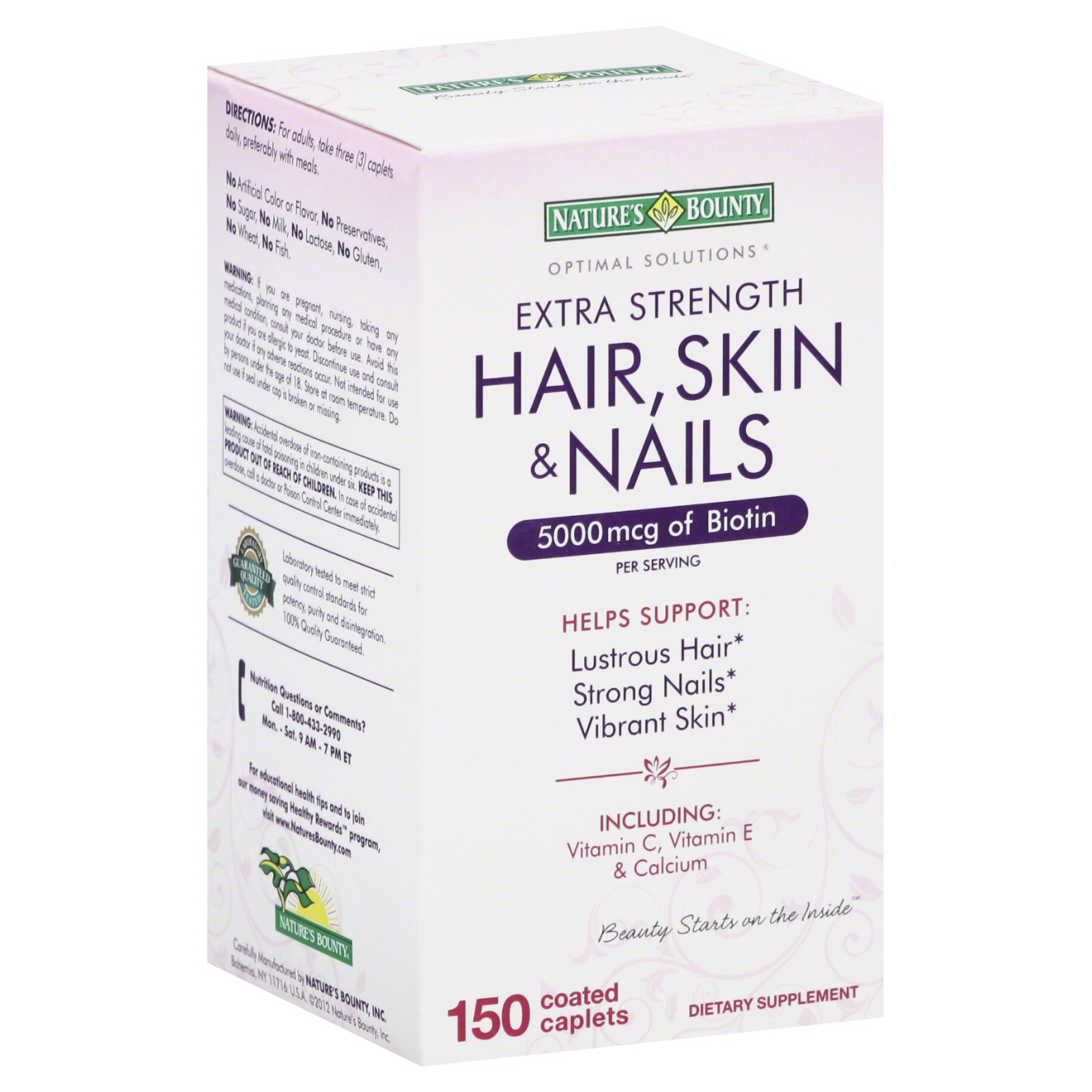Nature S Bounty Bounty Extra Strength Hair Skin Nails 150 Ct