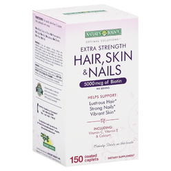 Nature's Bounty Bounty Extra Strength Hair Skin Nails, 150 Ct.