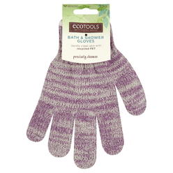 EcoTools Bath & Shower gloves, Recycled Netting, Exfoliating, gentle cleansing for Whole Body, Fits All Hands, green, 1 Pair
