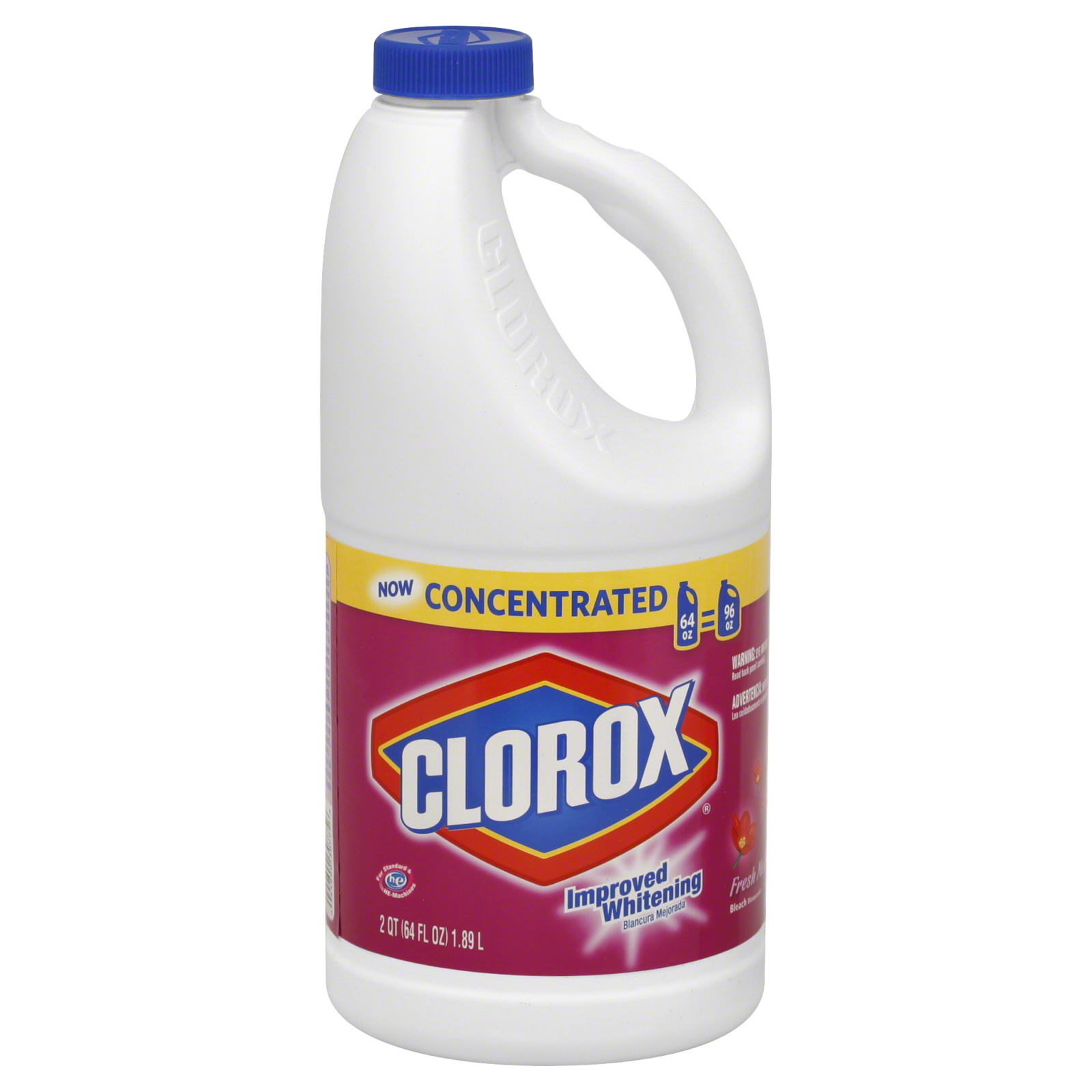 Clorox Bleach, Concentrated, 2 qt (64 fl oz) 1.89 lt   Food & Grocery   Laundry Care   Bleach