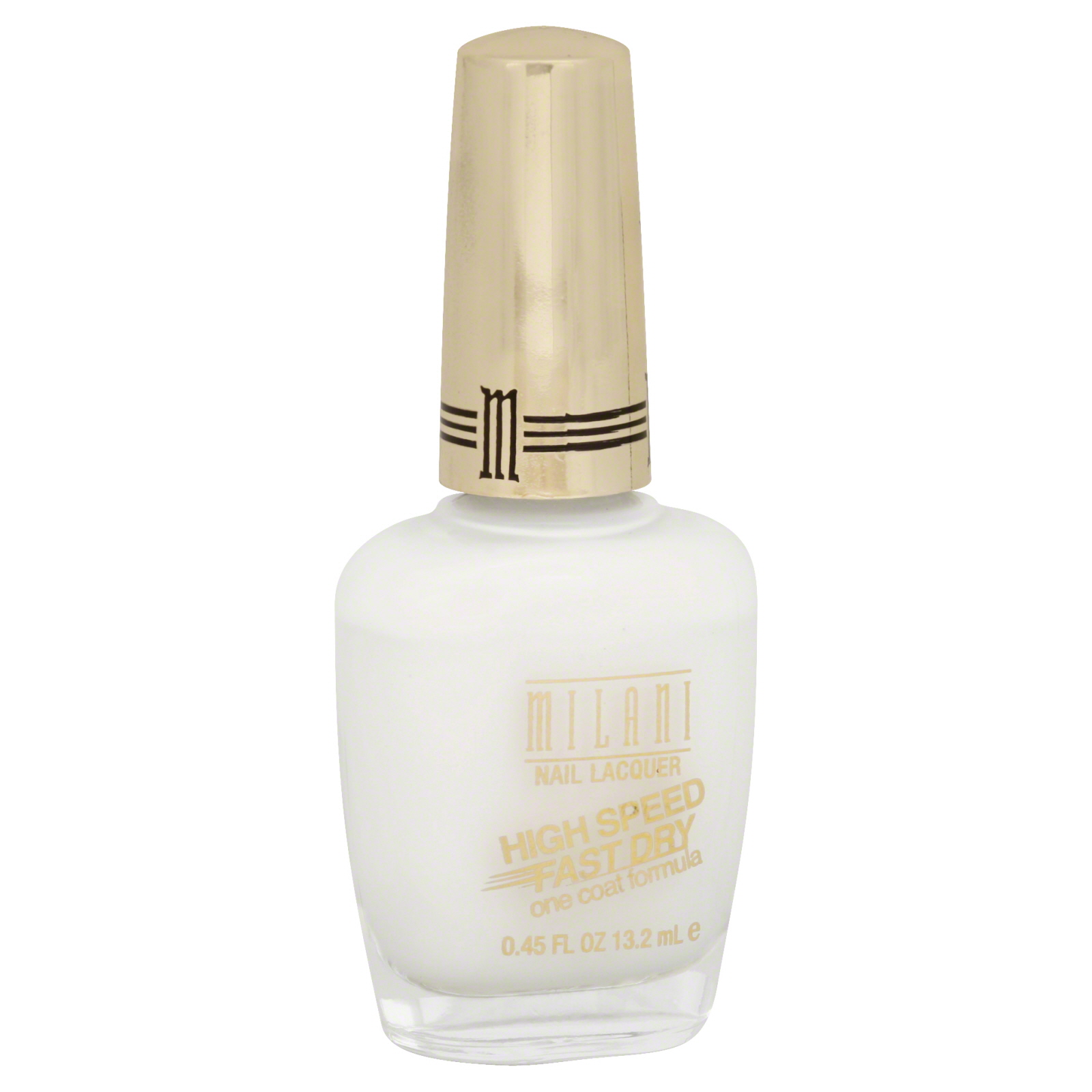 Milani High Speed Fast Dry Nail Lacquer White On The Spot .45 fl oz