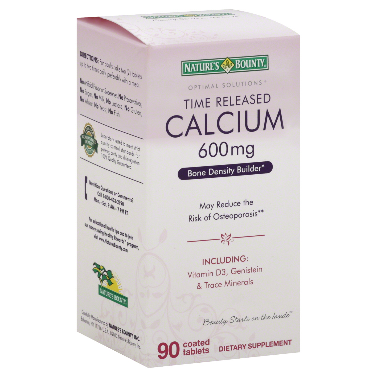 Nature's Bounty Optimal Solutions Time Released Calcium And Vitamin D