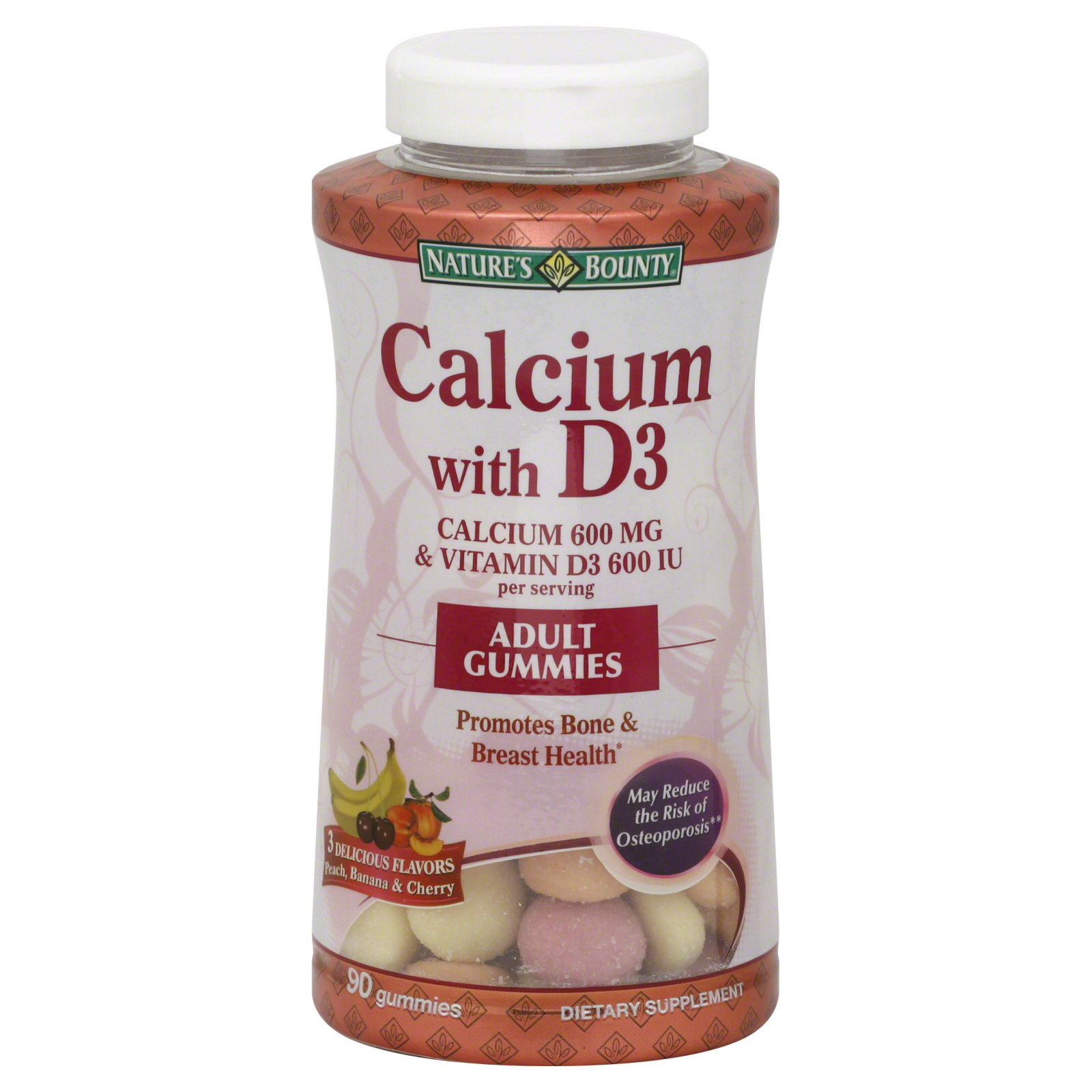 Nature's Bounty Calcium Gummies 90 ct