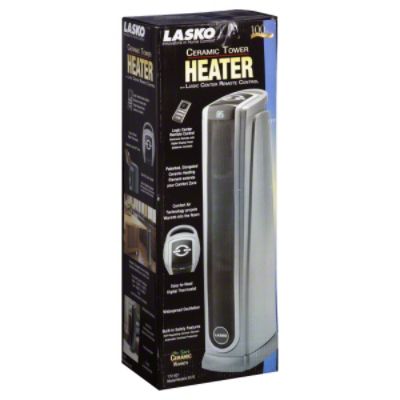 Lasko Products 5572 Oscillating Ceramic Tower Heater with Logic Center Remote Control