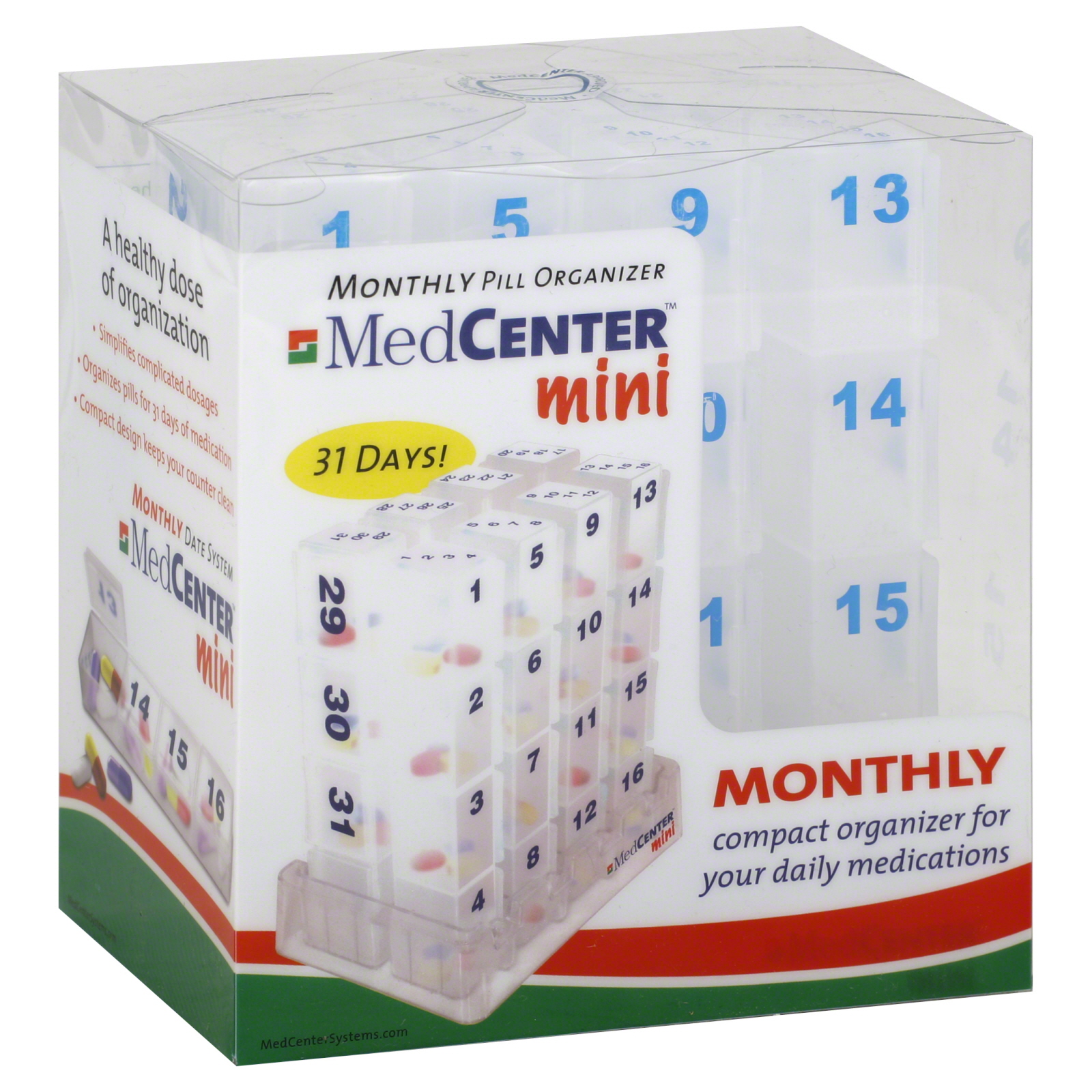 Mini Monthly Pill Organzer