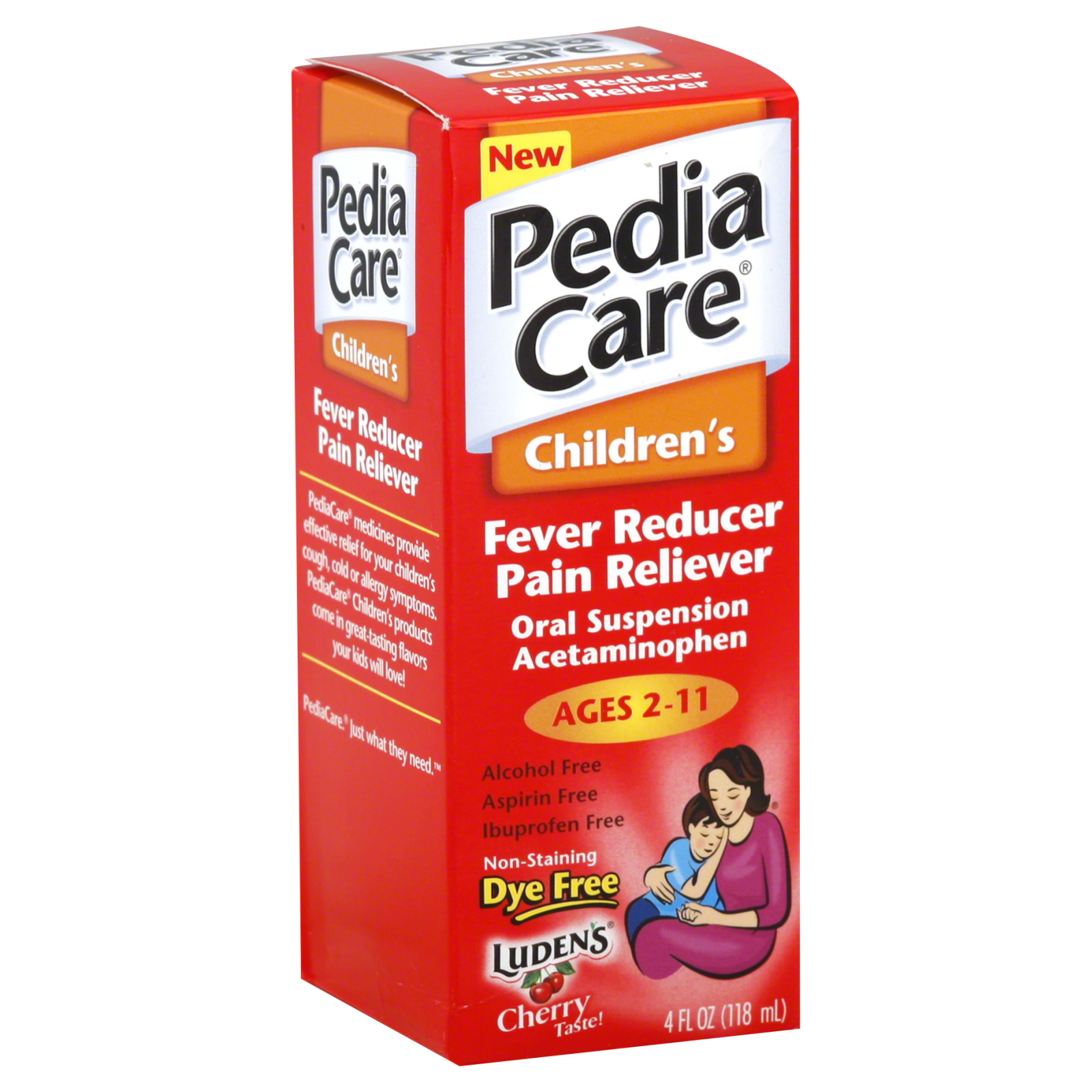 Pedia Care Childrens Feaver and Pain Reducer, Cherry, 4 oz