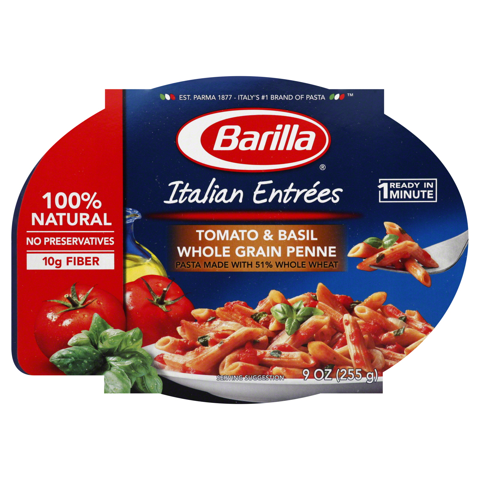 Barilla Whole Grain Mezze Penne with Tomato & Basil Sauce 9 oz (255 g)