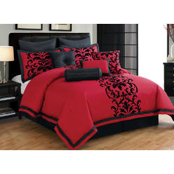 Red Bed Size California King Kinglinen Comforters Kmart