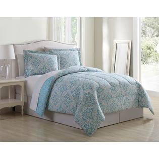 Kinglinen 8 Piece Sherborne Aqua Comforter Set With Sheets