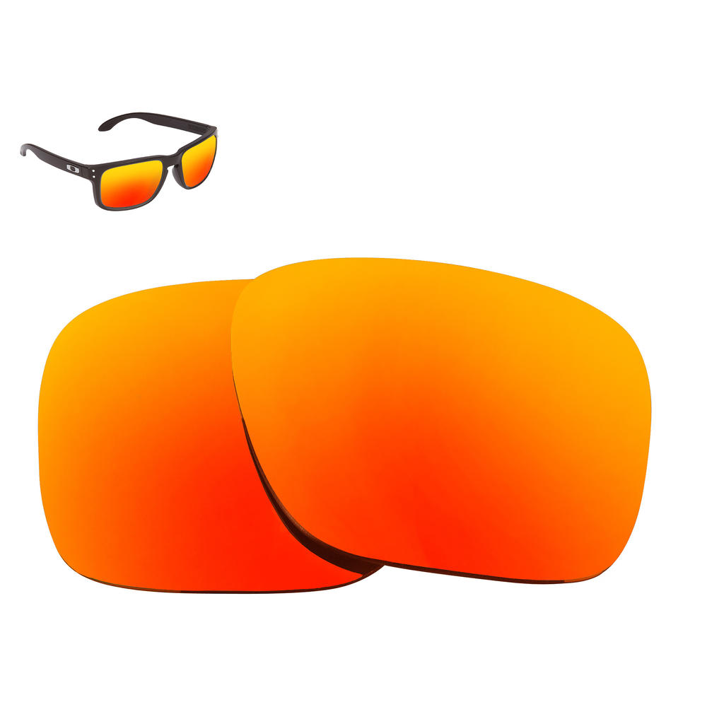 Seek Optics Polarized Replacement Lenses for Oakley Holbrook Sunglasses Red Anti-Scratch Anti-Glare UV400 by SeekOptics