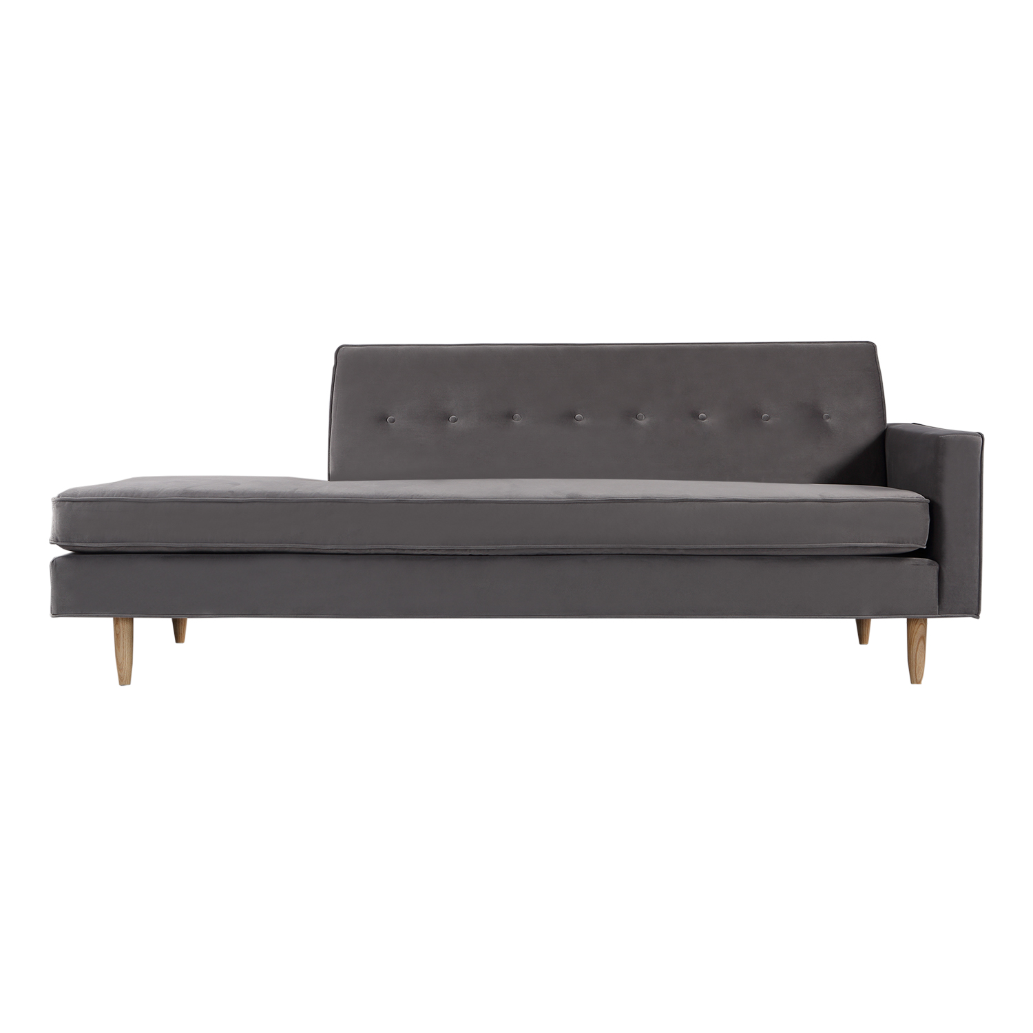 Kardiel Eleanor Mid-Century Modern Classic Sofa, Velvet Plush