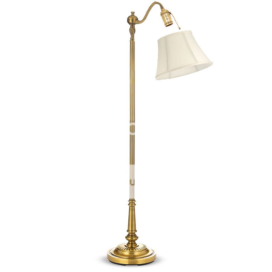 Photo 1 of Royal Designs, Inc Royal Designs Modified Bell Lamp Shade, Eggshell, 7.5 x 12 x 9.5, UNO Floor Lamp
