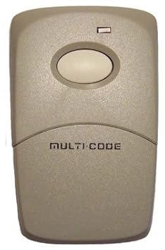Multi Code Multi Code 3089 Garage Door Opener One Button Remote Control 300mhz
