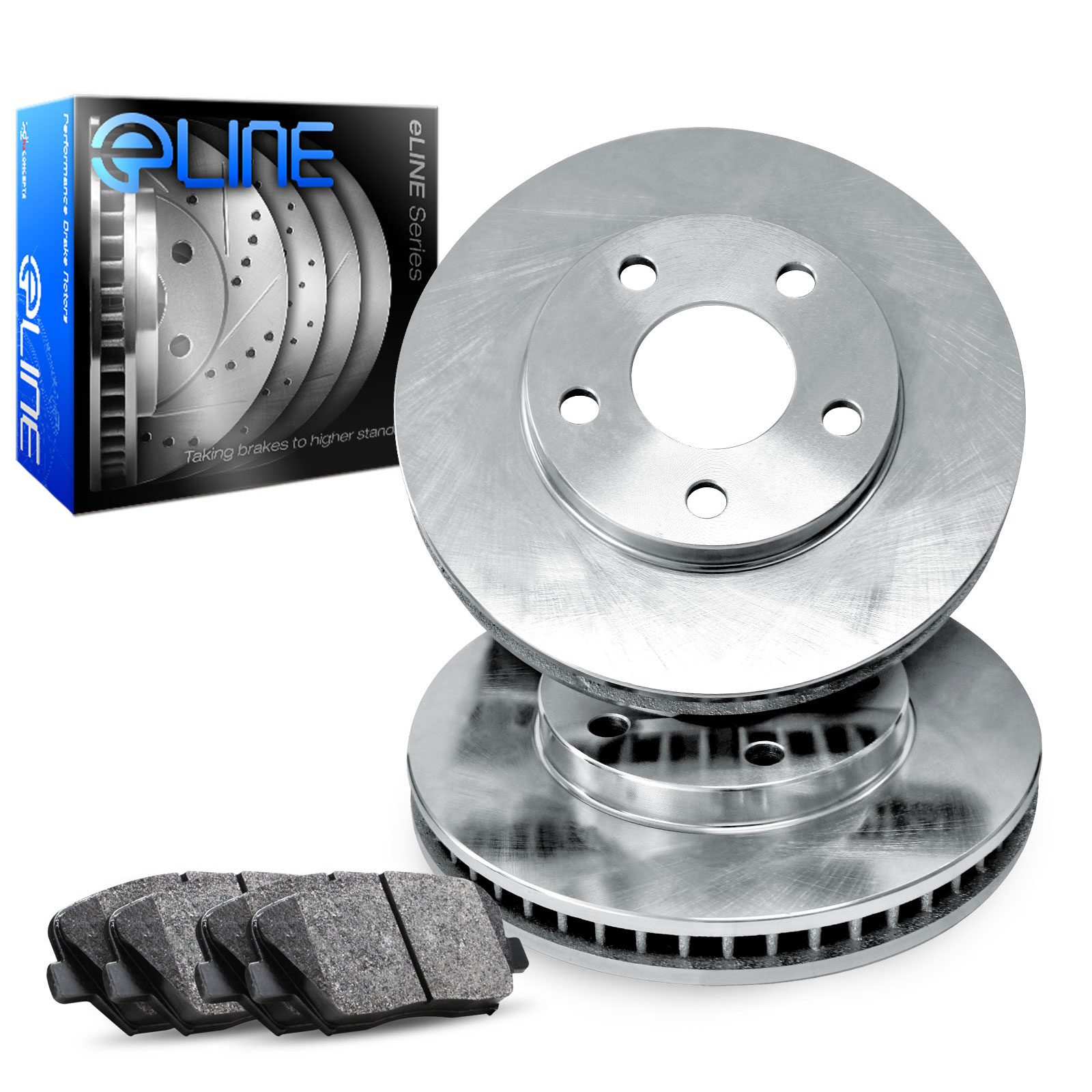 R1 Concepts For 2013-2015 Honda Civic Front O.E Replacement Brake Rotors + Ceramic Pads