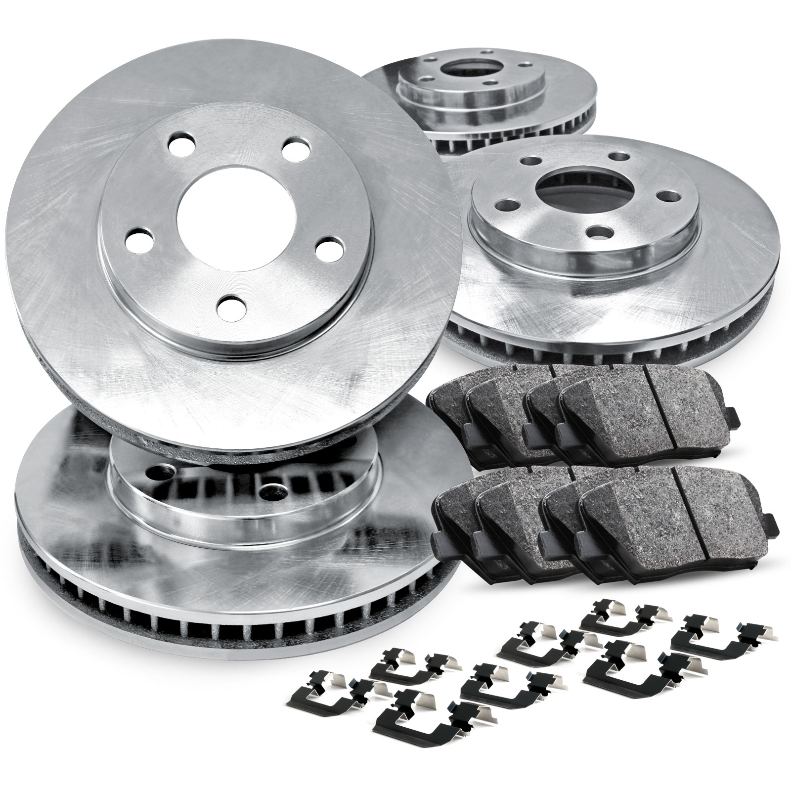 R1 Concepts [COMPLETE KIT] eLine Replacement Brake Rotors & Ceramic Brake Pads